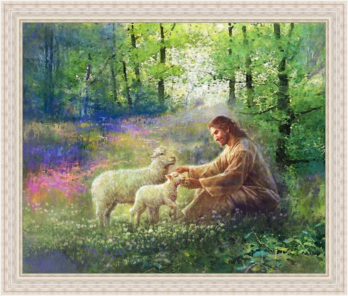 Bring Me The Little Ones Large Wall Art - Stunning Nursery Decor for Baby Rooms & Kids Bedrooms - Perfect for Modern Home Interiors & Gift Ideas