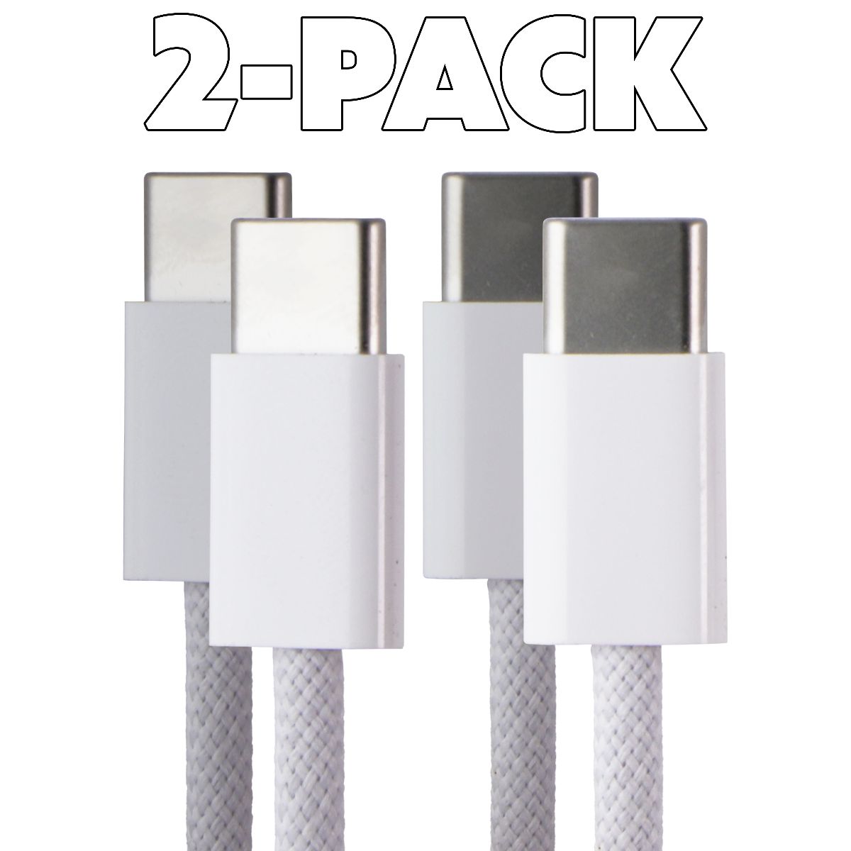 2 Pack 60W USB C Cable (3.3 Ft) Fast Charging Cord for iPhone 15, iPad, MacBook - Perfect for Home, Office & Travel Charging