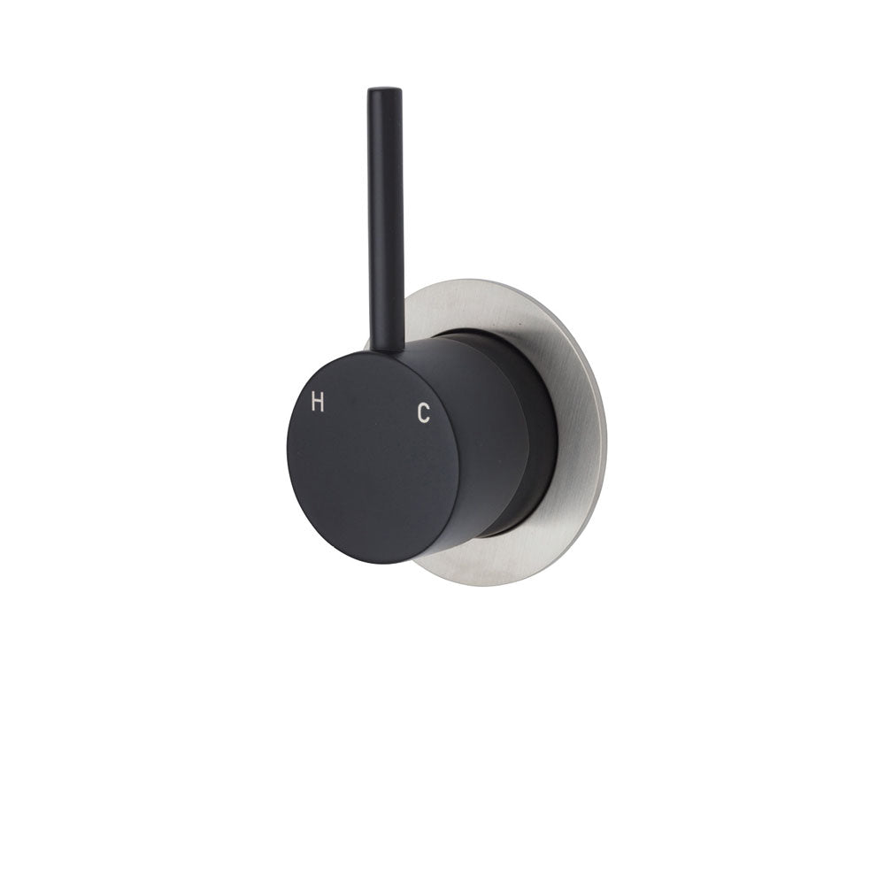 Matte Black / Brushed Nickel Backplate
