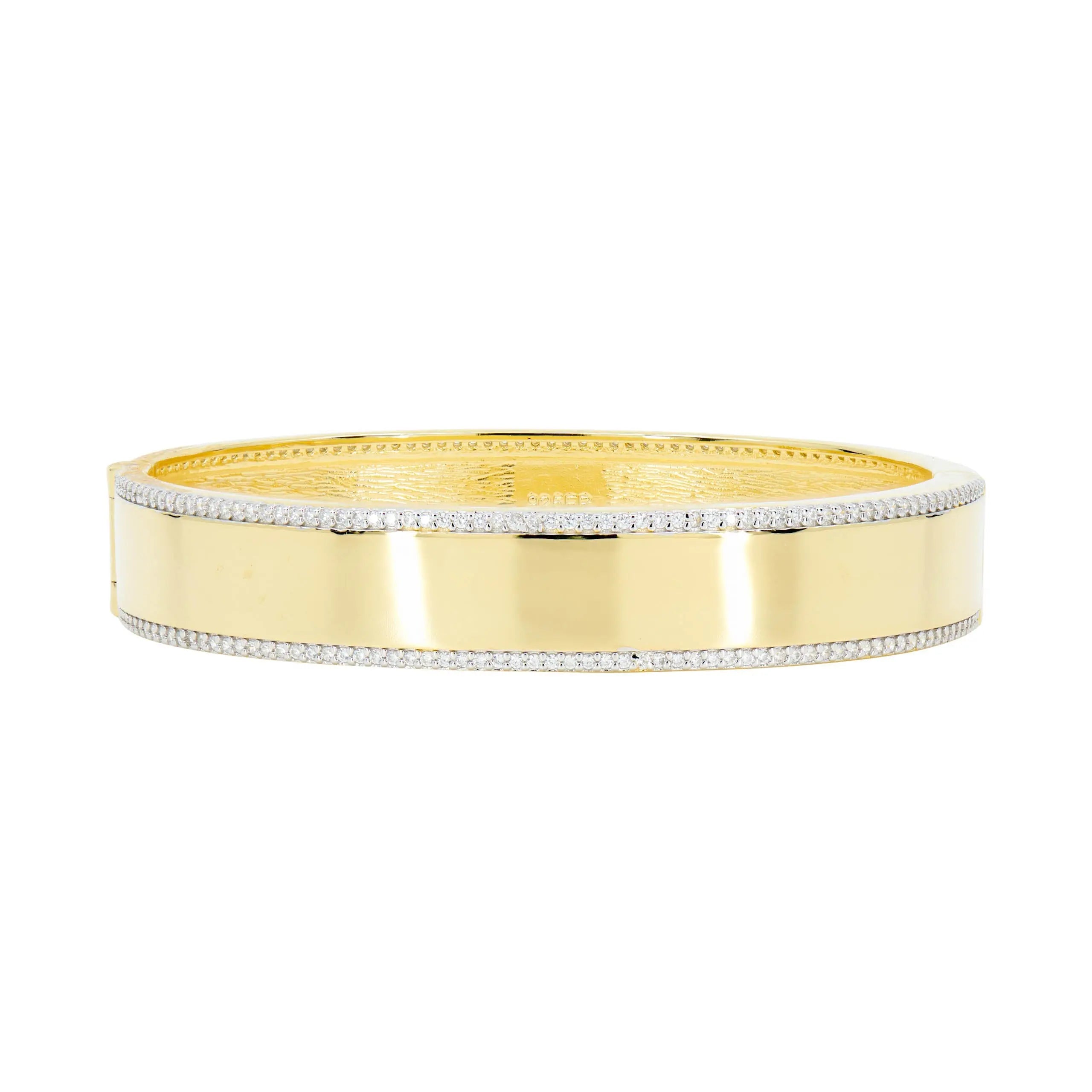 Reflections Bangle - Elegant Adjustable Bracelet for Women, Fashion Jewelry Gift for Her - Perfect for Parties, Weddings & Everyday Wear