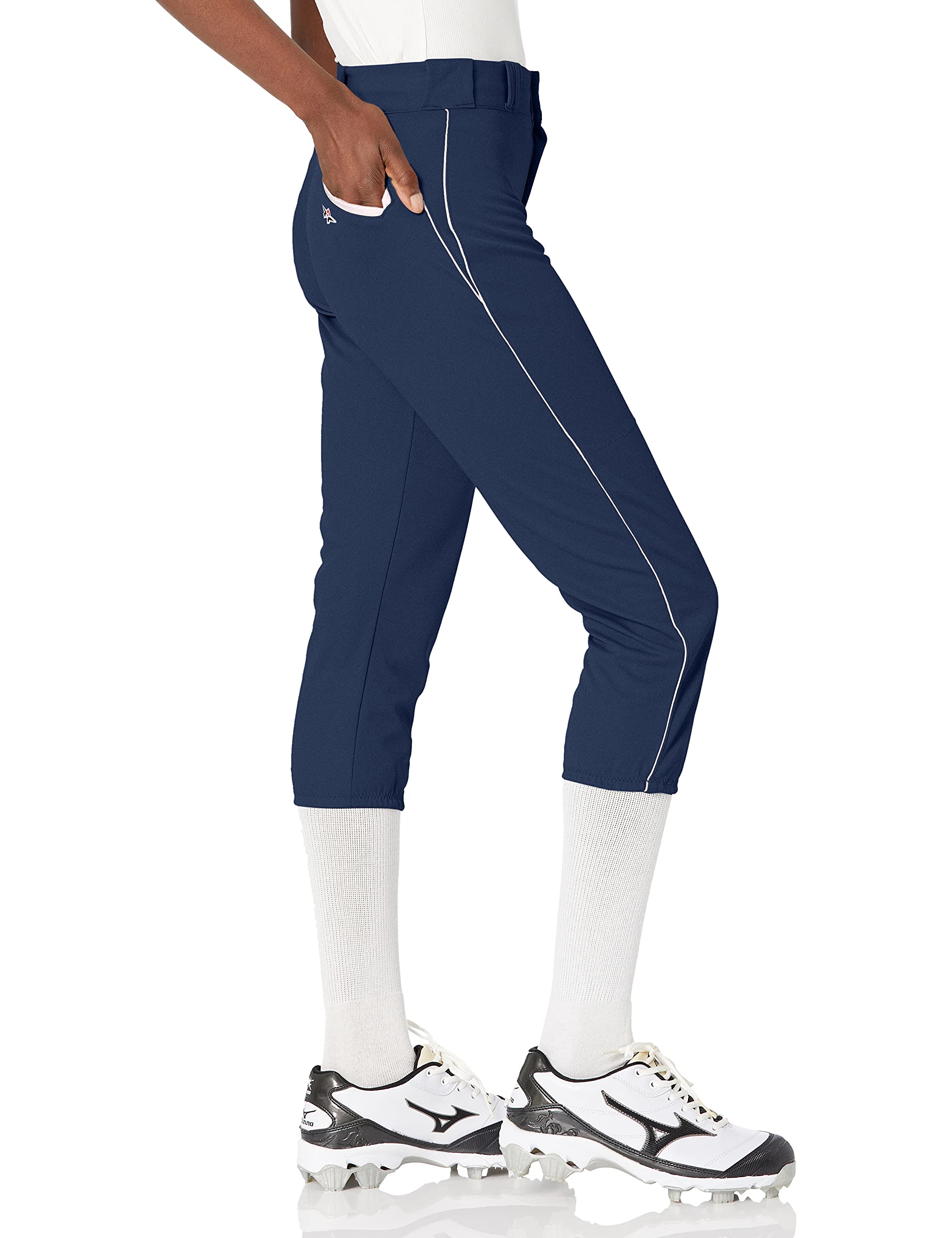 Alleson Athletic Women's Fastpitch Softball Pants with Belt Loops - Comfortable & Durable for Practice & Games