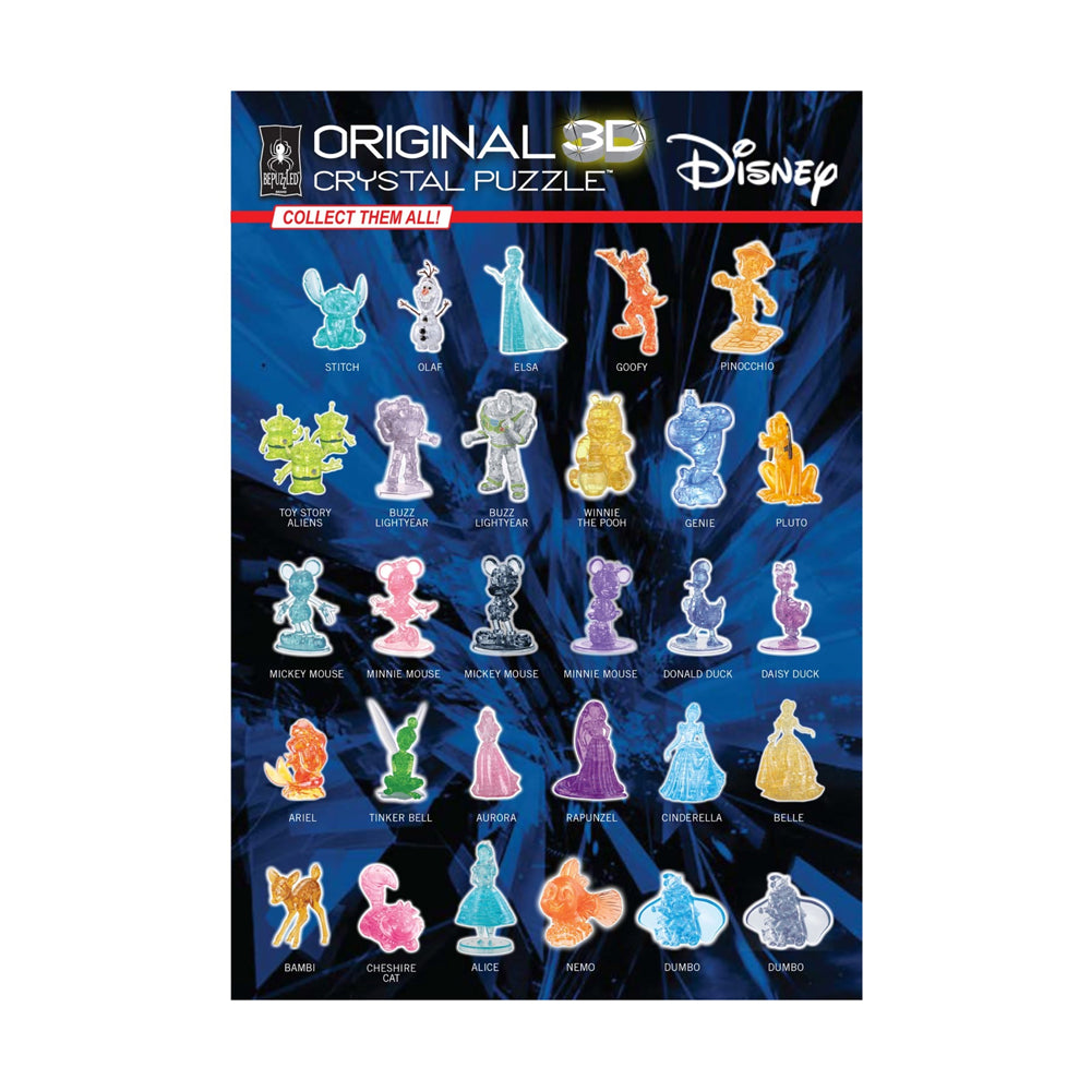 BePuzzled Disney Mickey Mouse 3D Crystal Puzzle - 36 Piece Brain Teaser for Kids & Adults | Fun Family Game Night & STEM Learning Activity