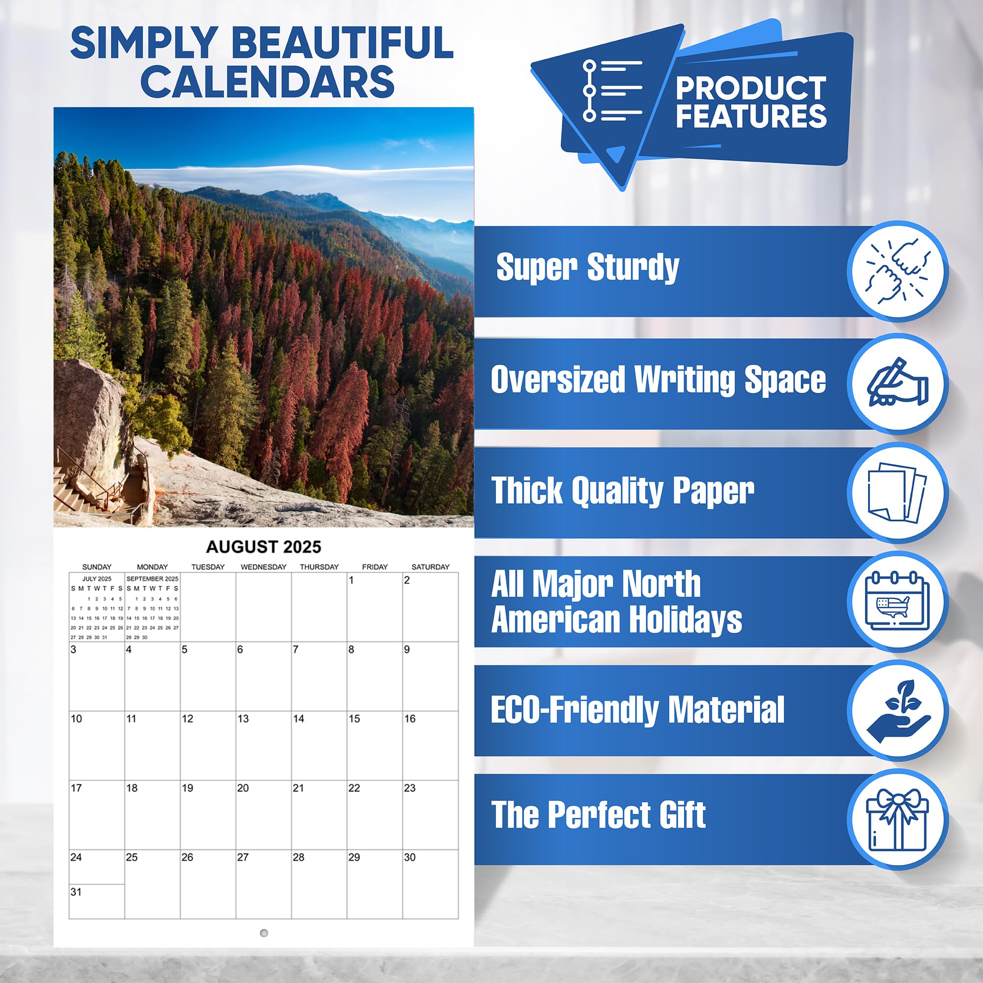 2025 California National Parks Monthly Wall Calendar - 12