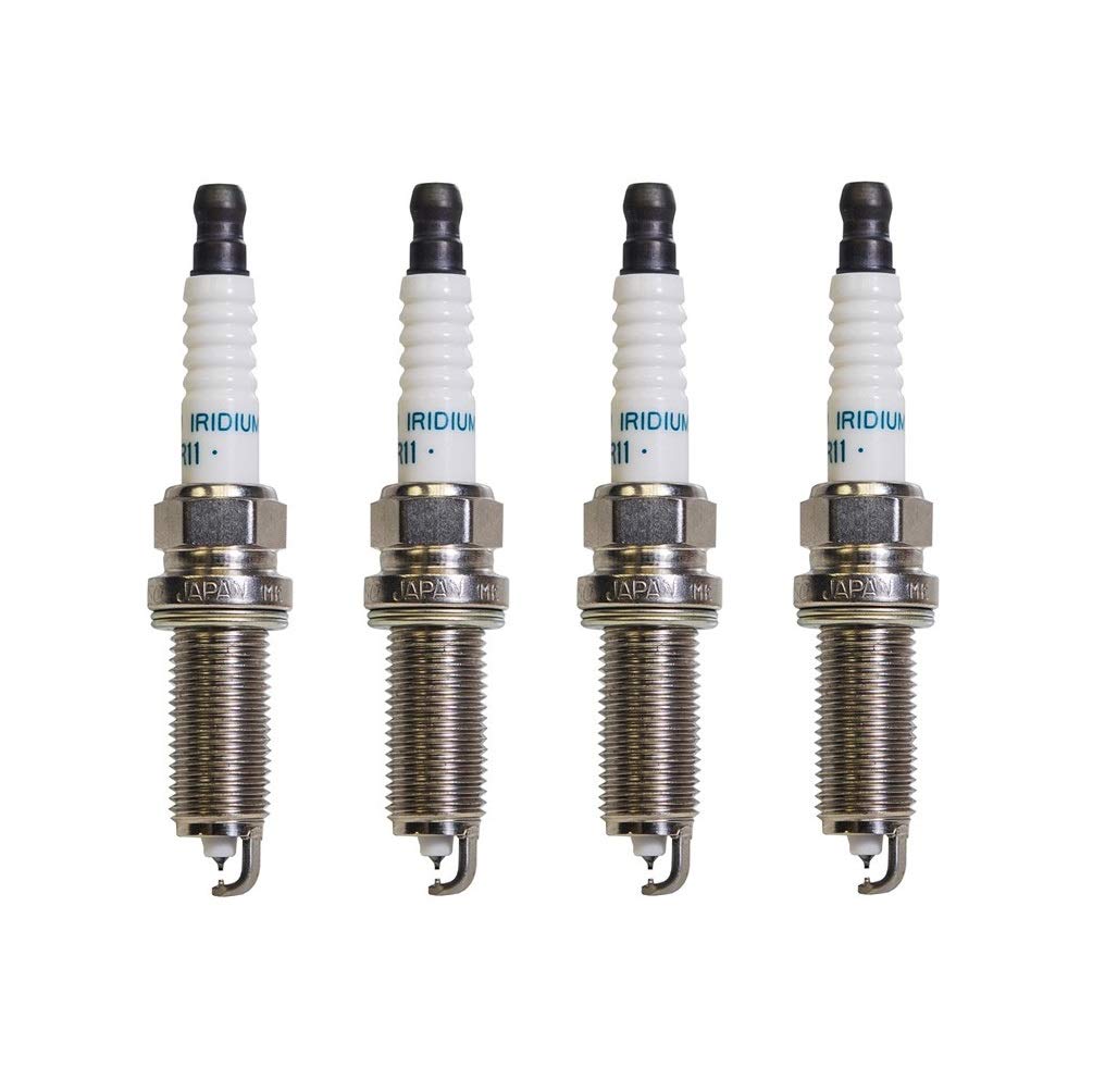 Denso Iridium Long Life Spark Plugs Set of 4 (SIP) 0.044 Gap for Nissan Versa 1.6L - High Performance Ignition for Better Fuel Efficiency & Smooth Engine Start | Perfect for Daily Commute & Highway Driving