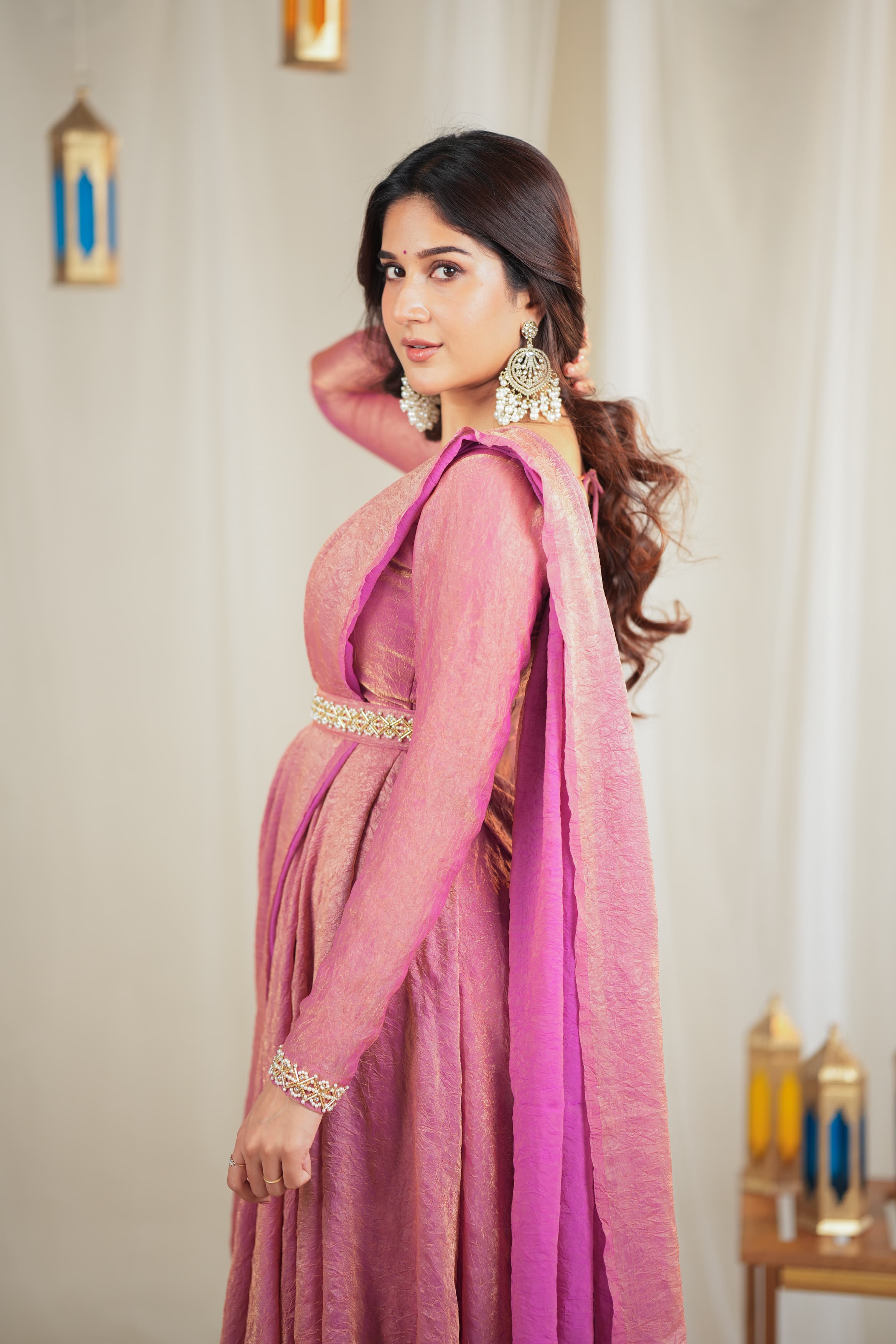 Srushti Designer Drape Wear - Elegant Indian Kurti for Women | Perfect for Festivals, Weddings & Special Occasions | DD615