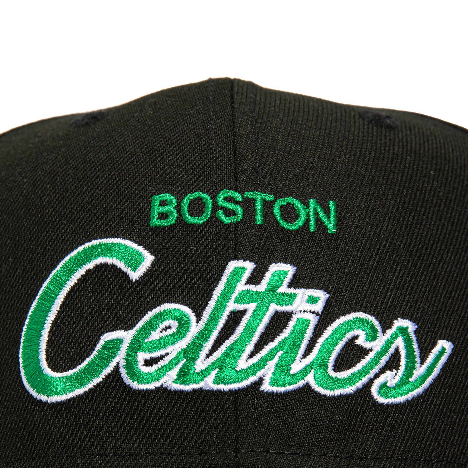 New Era 9Seventy Boston Celtics Script Stretch Snapback Hat - Black | Official NBA Licensed Adjustable Baseball Cap for Men & Women | Perfect for Basketball Games, Streetwear & Sports Fan Fashion