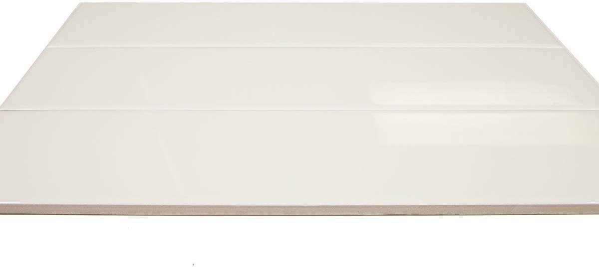 Premium White Glossy Ceramic Subway Tile 4.25x16 Inch - Italian Designed Wall Tile for Kitchen Backsplash, Bathroom, Shower - 11 Sqft Box (Easy to Clean, Waterproof) - Perfect for Modern Farmhouse, Coastal & Contemporary Home Decor