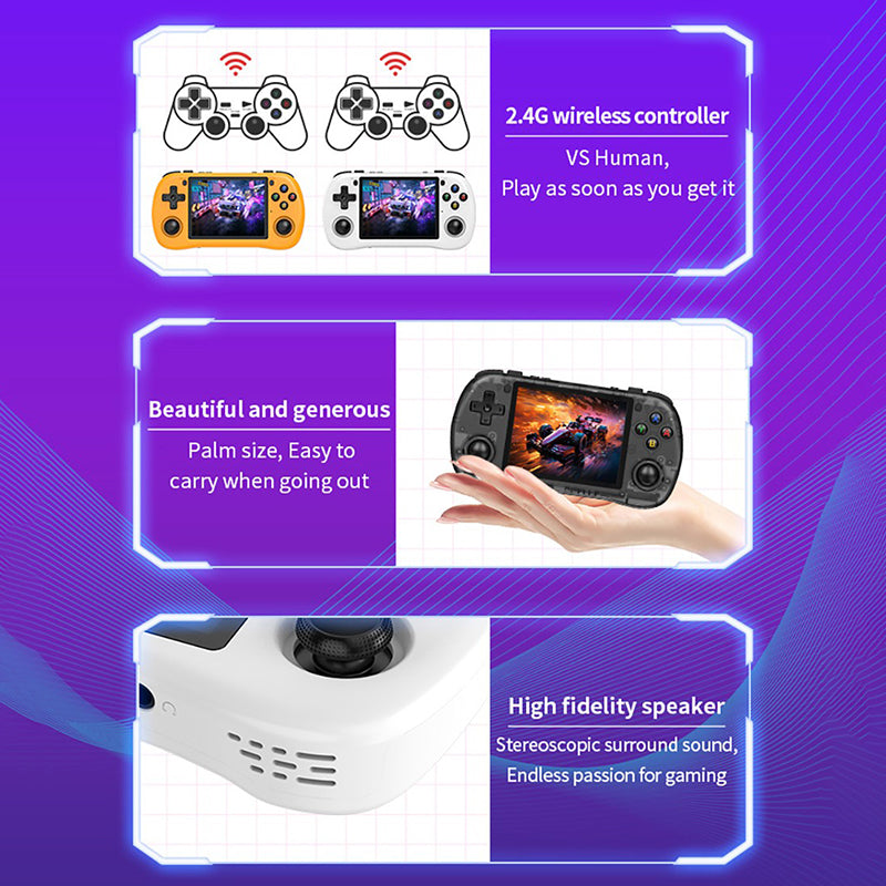 Powkiddy X35H Linux Handheld Game Console - Portable Retro Gaming Device for Kids & Adults, Perfect for Travel, Commuting & Home Entertainment