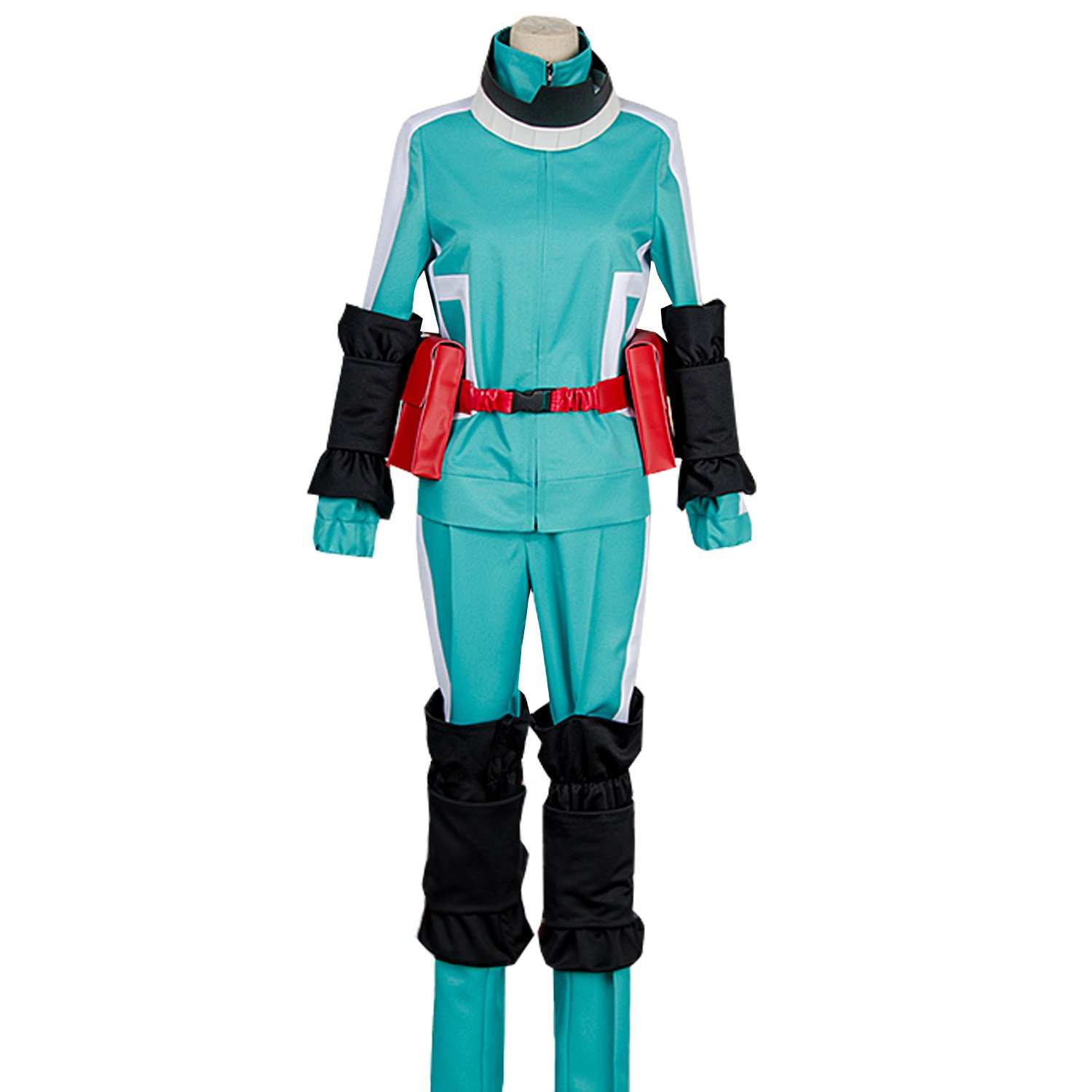 Anime My Hero Academia Midoriya Izuku Deku Cosplay Costume - Full Battle Fighting Uniform for Halloween, Comic Con & Cosplay Events