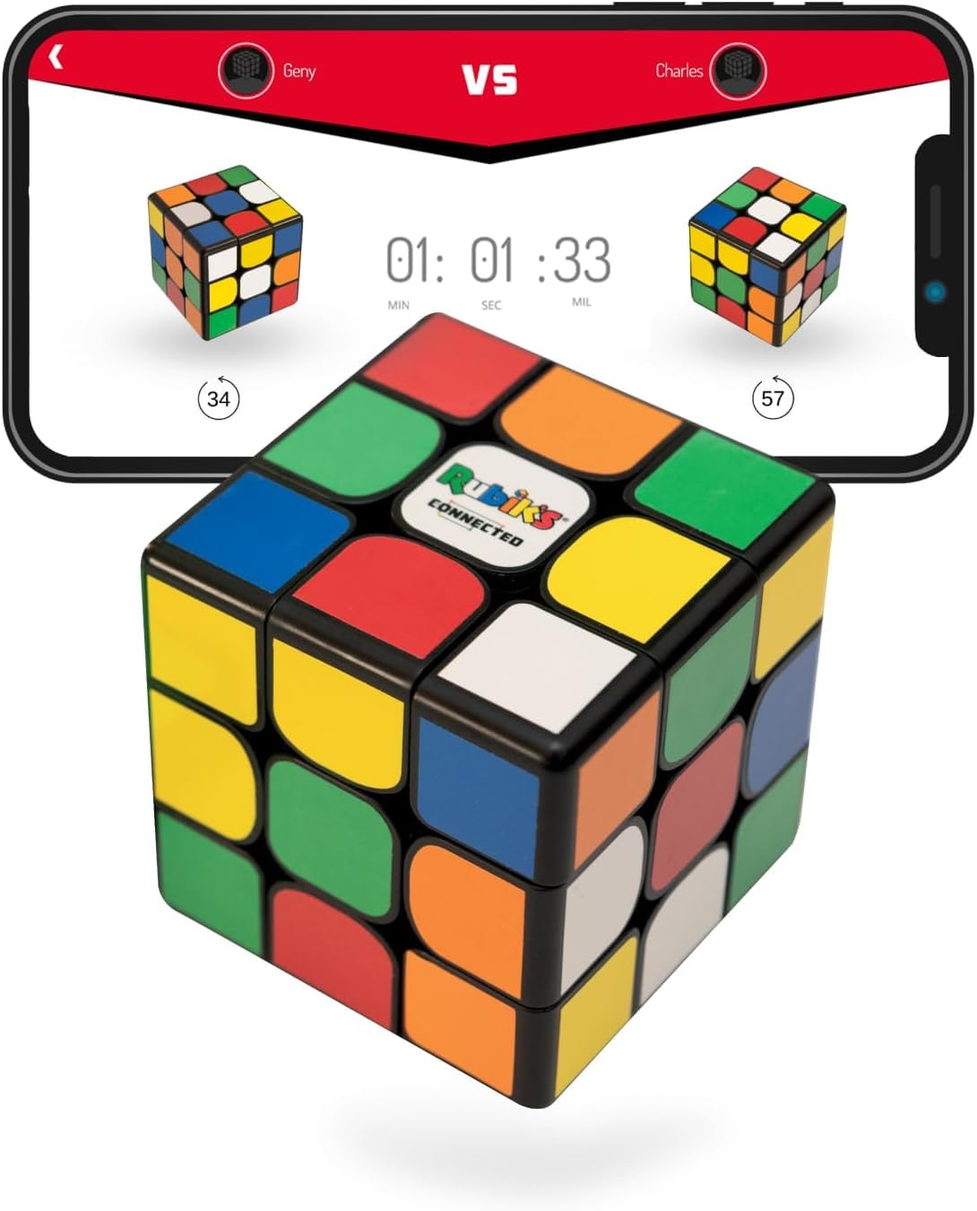 Original Rubik's Connected - Smart Digital Electronic Magic Cube with Global Multiplayer App | STEM Puzzle Game for All Skill Levels | Perfect for Brain Training, Gifts & Family Fun