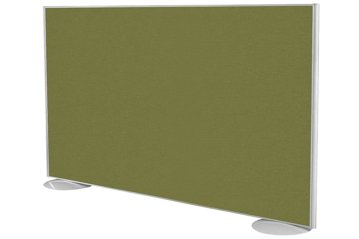 Freestanding Office Partition Screen - Fabric Panel with White Frame [1200H x 1800W] - Room Divider for Privacy in Workspaces, Offices & Home Offices