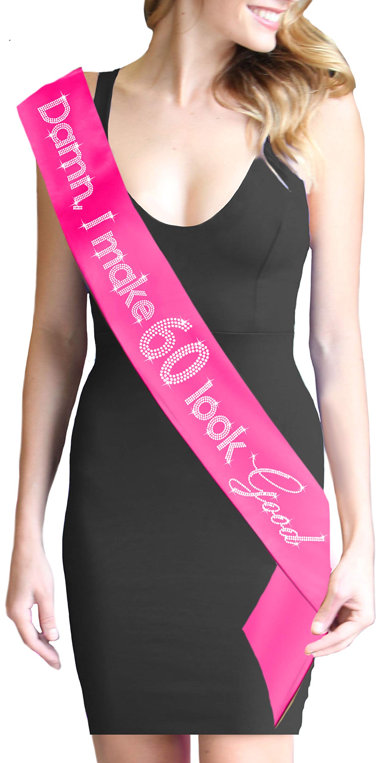 Rhinestone Sash for Women's 60th Birthday - Sparkling 60th Birthday Decorations & Gifts - Perfect for Parties, Celebrations & Milestone Events