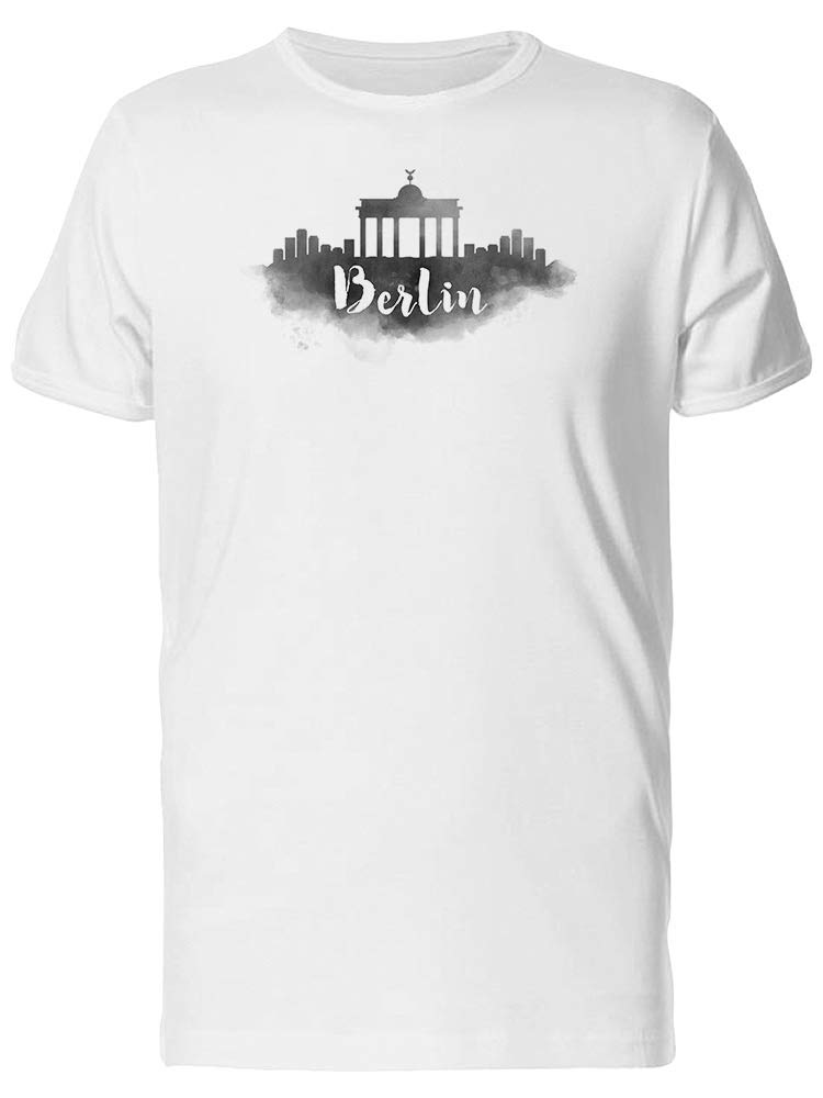 Smartprints Berlin Black Paint Tee for Men - Stylish Graphic T-Shirt for Casual Wear, Street Fashion & Everyday Outfits