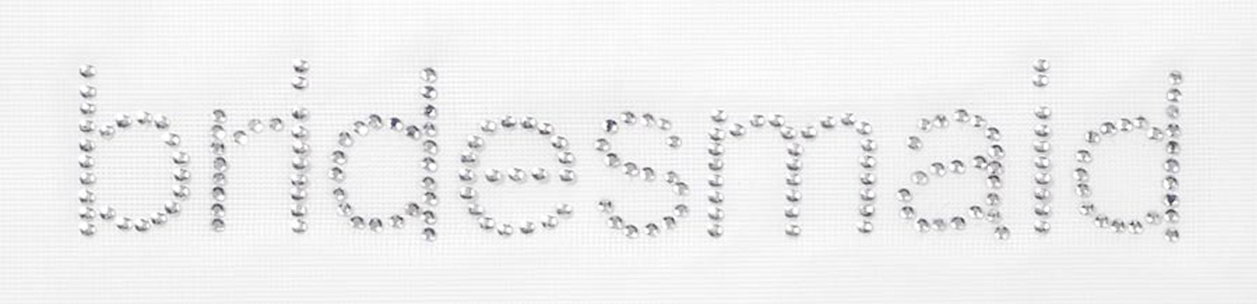 Darice VL883 Bridesmaid Rhinestone Stud Iron-On Transfer - 6.5