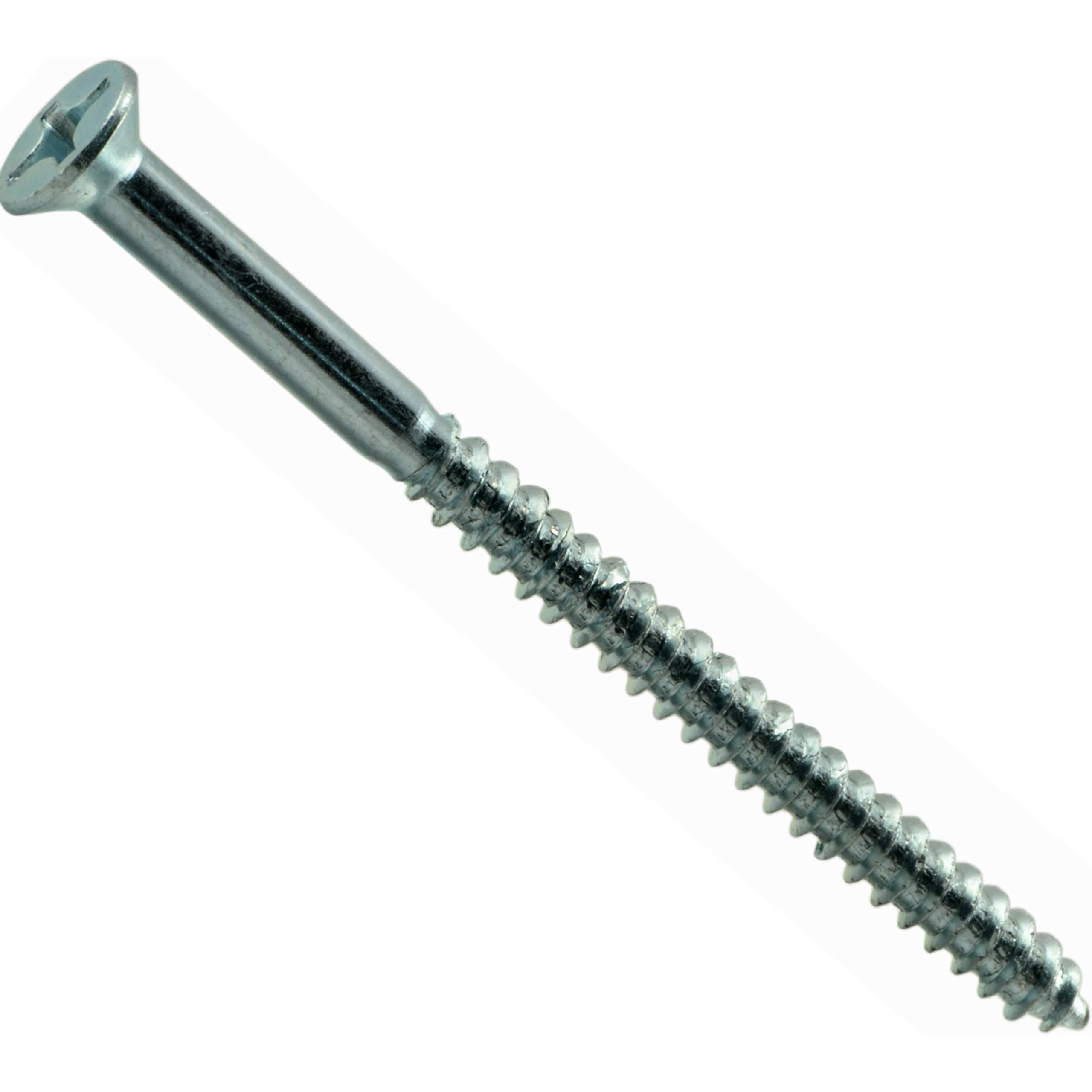 Phillips Flat Head Wood Screws 10 x 3 Inch (16-Piece) - Premium Construction Screws for Furniture, Cabinets & DIY Woodworking Projects