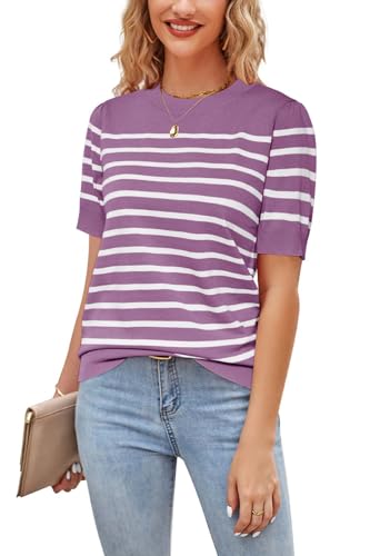 Purple/White Stripe