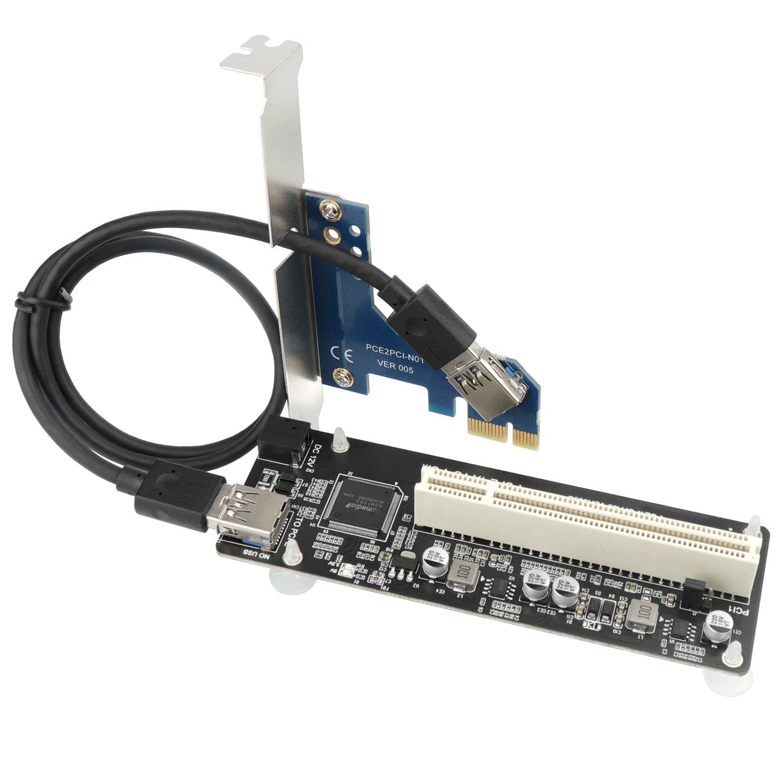 PCIe to PCI Adapter Card - PCI Express x1 to PCI Converter for Desktop, External Capture Card & Sound Card Expansion - Upgrade Your PC for Gaming, Streaming & Audio Production (Model: LTD18)