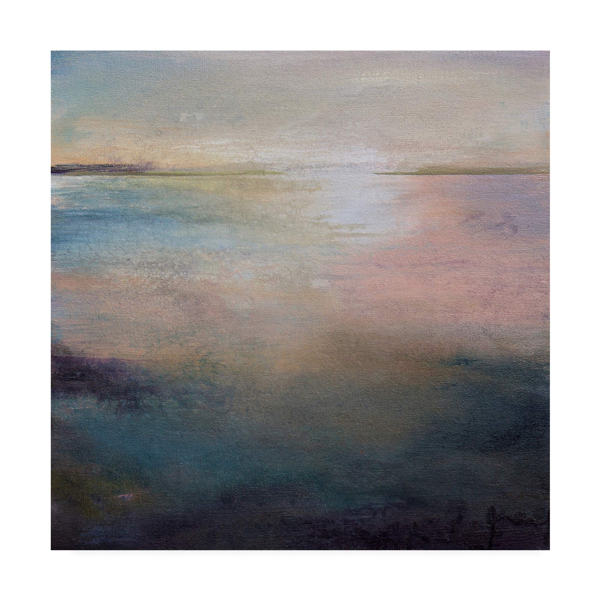 Karen Hal's 'Listen to The Silence' Abstract Art Print - 18x18 Inch Modern Wall Decor for Living Room, Bedroom & Office | Trademark Fine Art