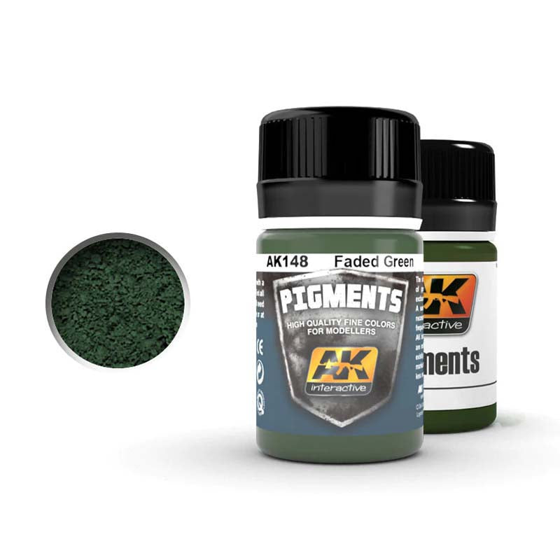 AK Interactive Faded Green Acrylic Paint for Scale Models - Perfect for Military, Aircraft & Tank Miniatures