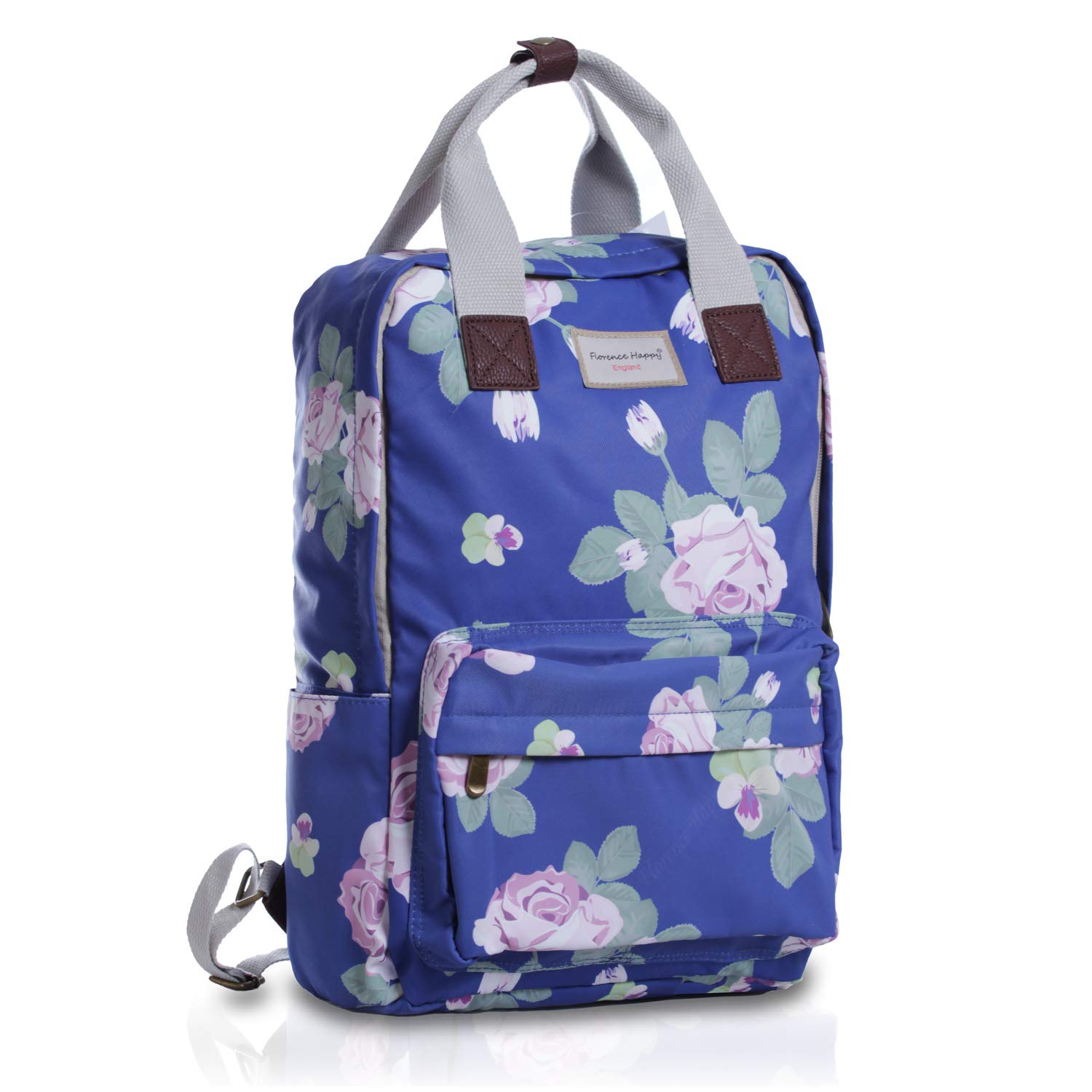 Florence Happy Waterproof Laptop Backpack for Women - 12-13 Inch Business & School Computer Bag, Stylish College Backpack for Students, Casual Hiking Daypack - Perfect for Work, Travel & Campus Life