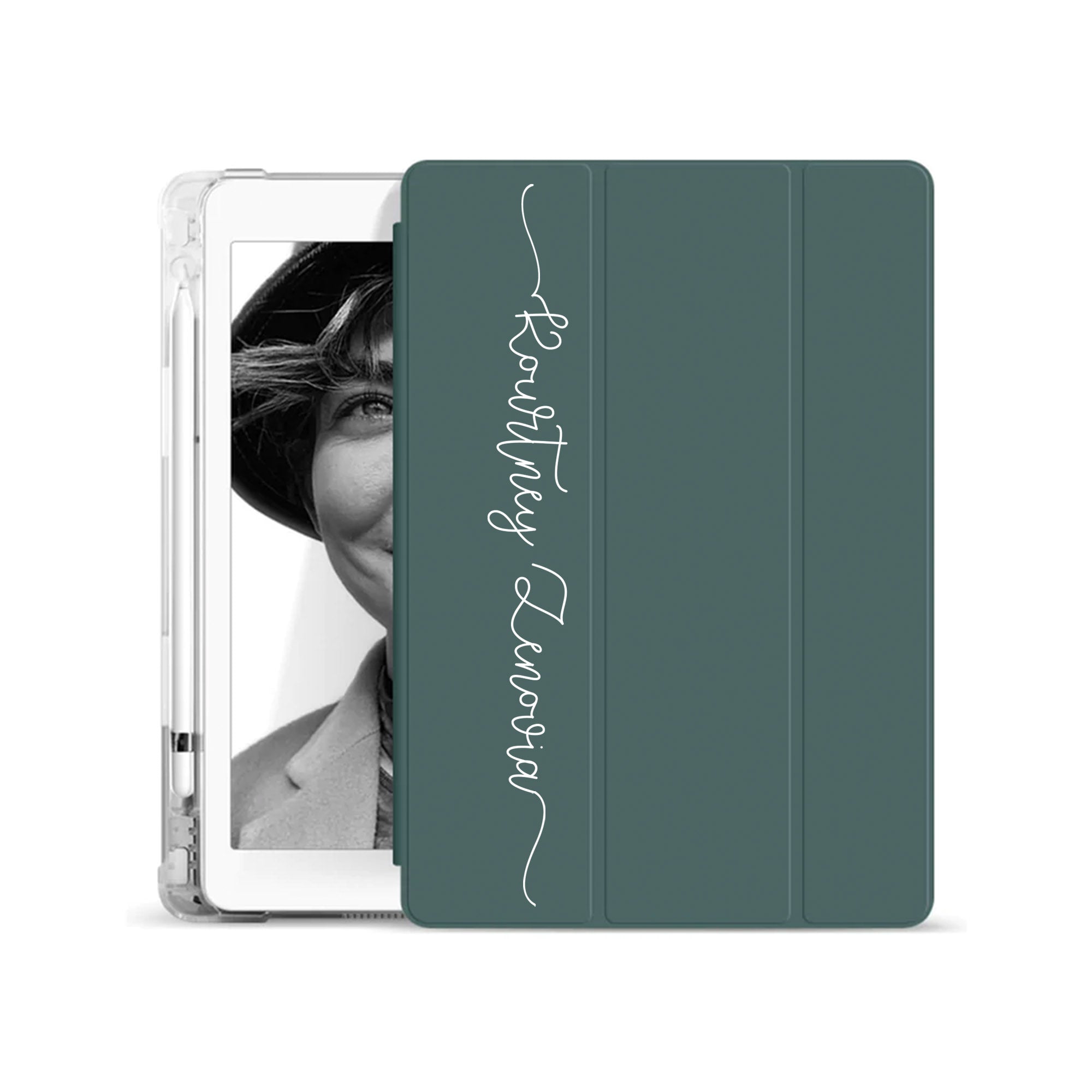Premium iPad See-Through Case with Signature Design - Slim Protective Cover for iPad Pro/Air/Mini - Perfect for Work, School & Travel