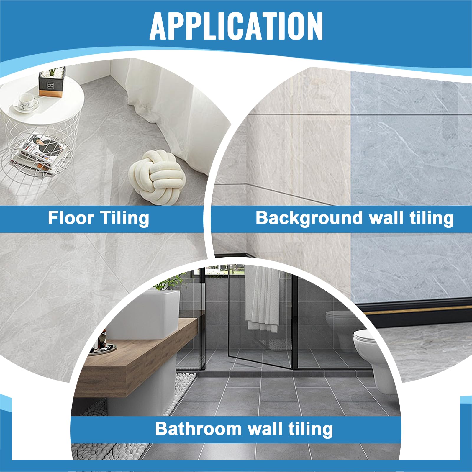 MXBAOHENG 6-Speed Tile Vibrator 19000VPM 4500mAh with Suction Cup, 100kg Load Capacity for 30-120cm Ceramic Tiles (2 Batteries Included) - Perfect for Tile Installation, Renovation & DIY Projects