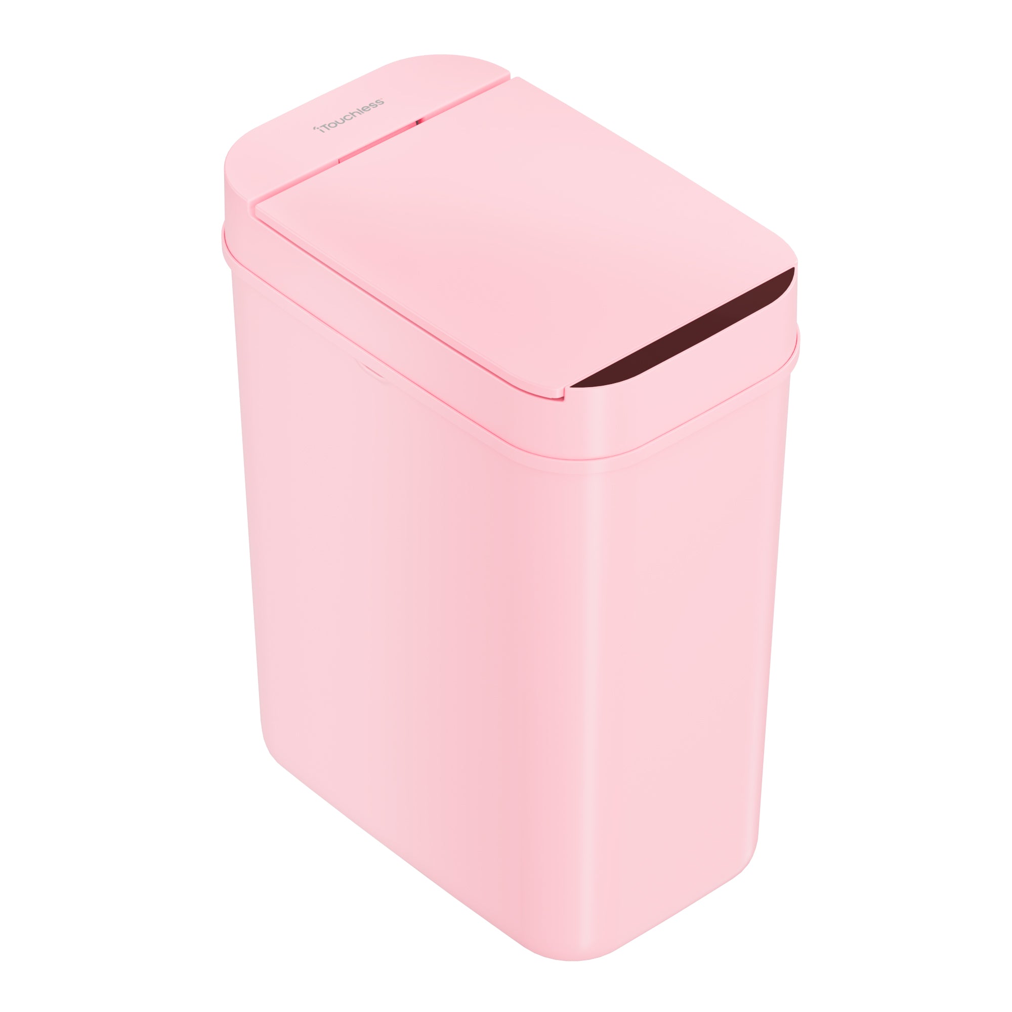 10L Pink Automatic Motion Sensor Trash Can with Electric Motor - Perfect for Bathroom, Kitchen & Office Waste Disposal