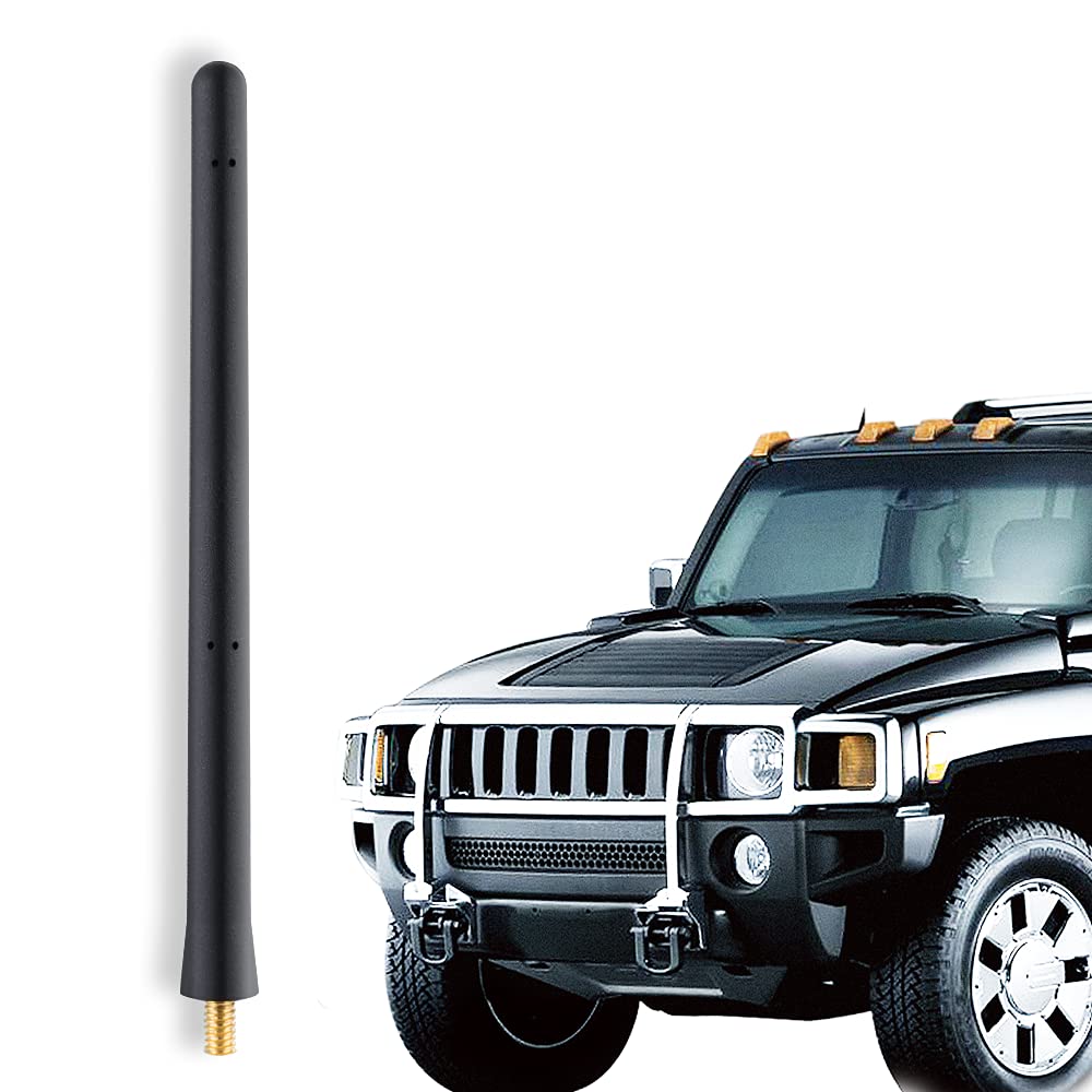 7IN Car Radio Short Antenna 18CM - Flexible Rubber Antenna Mast Replacement for FM/AM Radio - Universal Fit for Car Wash & Low Clearance Vehicles (Perfect for Trucks, SUVs & Compact Cars)