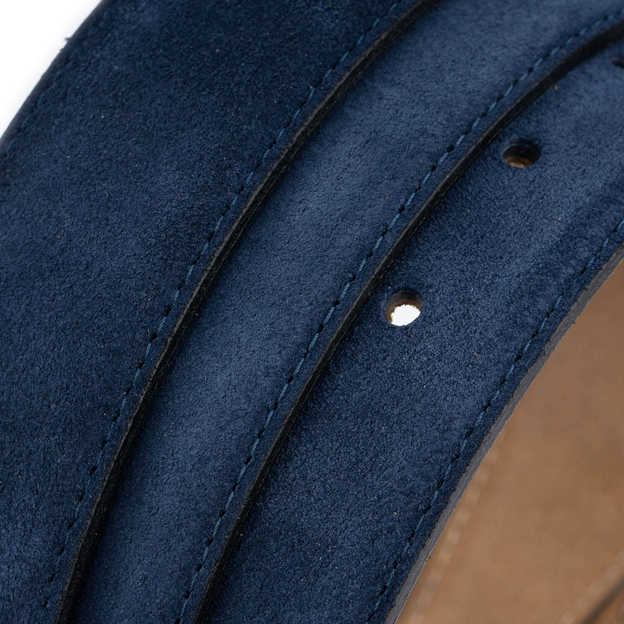 3.5 cm Blue Suede Leather Replacement Belt Strap for Cartier Buckles - Perfect for Watch Bands, Jewelry Accessories & Luxury Fashion Upgrades