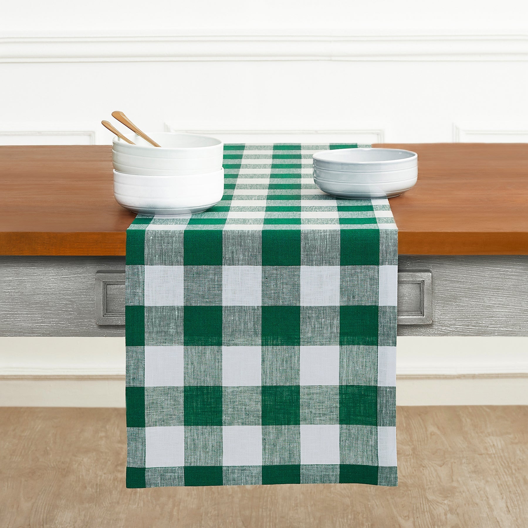 Buffalo Check Table Runner - Red and Black Plaid Cotton Table Decor for Farmhouse, Rustic & Holiday Dining - Perfect for Christmas, Thanksgiving & Everyday Use
