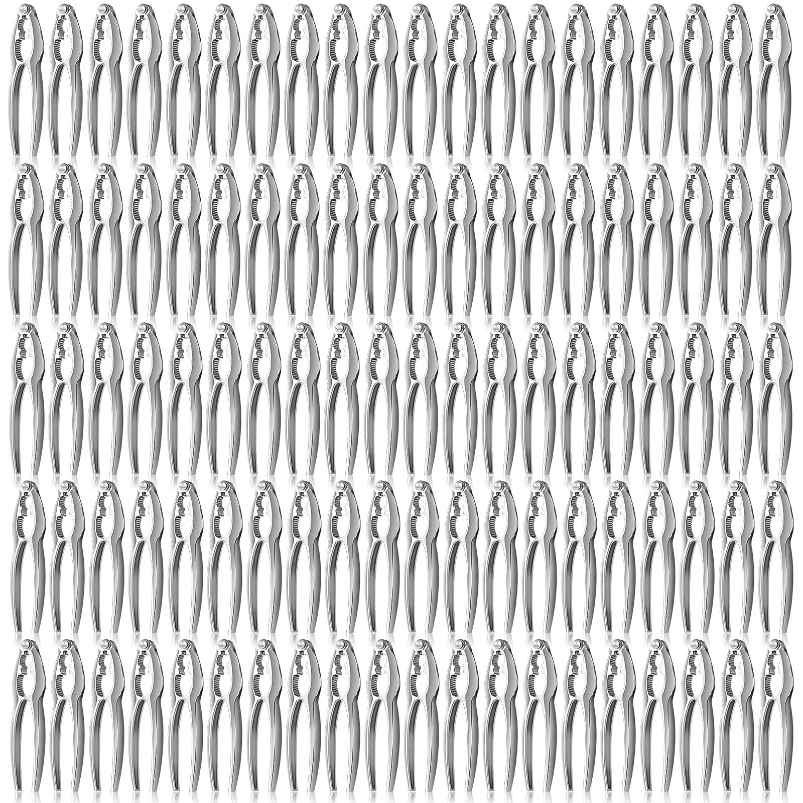 100 Pcs Heavy Duty Crab & Lobster Crackers Set - Premium Seafood & Nut Cracking Tools for Kitchen, Restaurants, and Outdoor Picnics