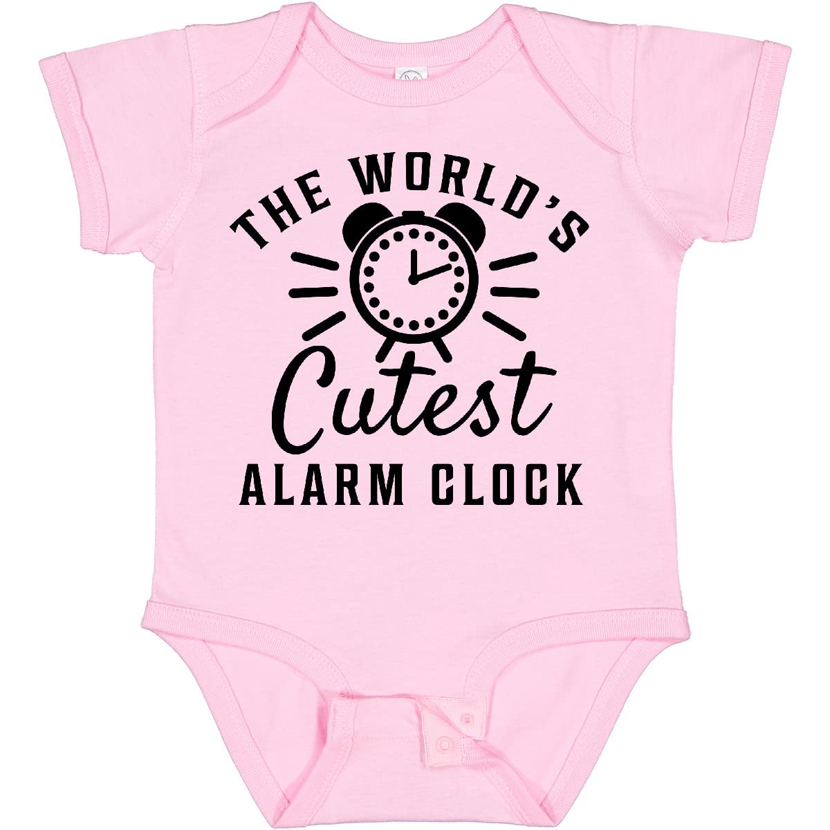 Inktastic The World's Cutest Alarm Clock Baby Bodysuit - Adorable Infant Onesie for Newborns & Toddlers - Perfect for Playtime, Photo Shoots & Gifts