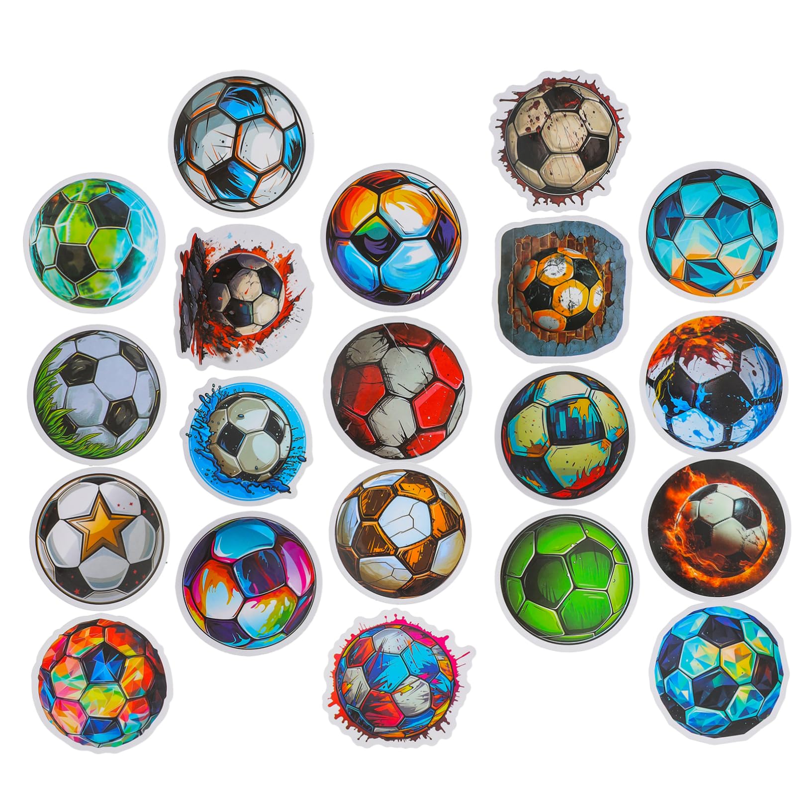 BESPORTBLE 150 Pcs Football Stickers - Sports Ball Decals, Soccer Scrapbook Stickers, Water Bottle & Party Favors for Teens & Boys - Perfect for DIY Crafts, School Projects, and Sports Themed Parties