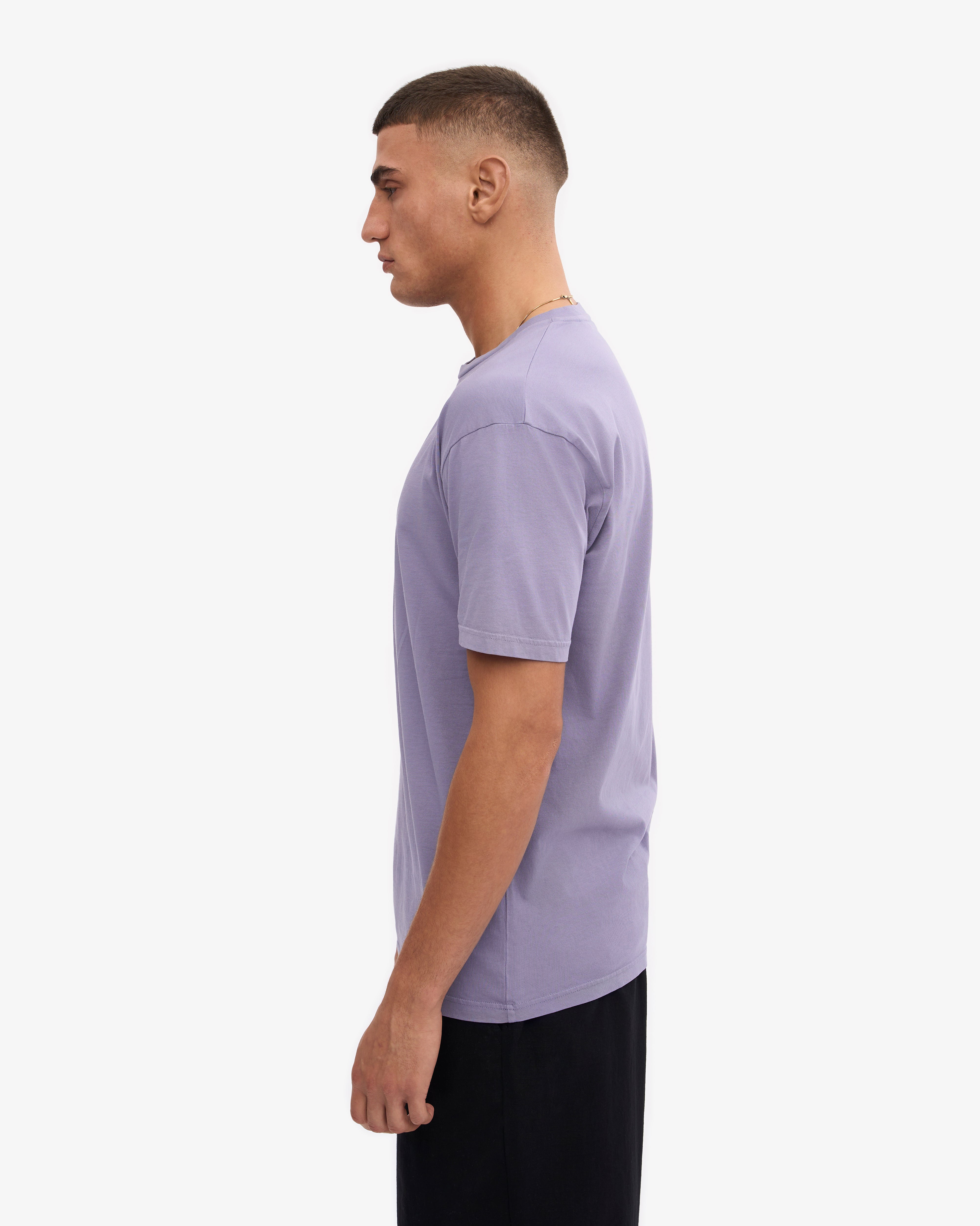 Organic Cotton Classic T-Shirt - Soft Purple Jade Color for Men & Women - Perfect for Casual Wear, Yoga, and Everyday Comfort