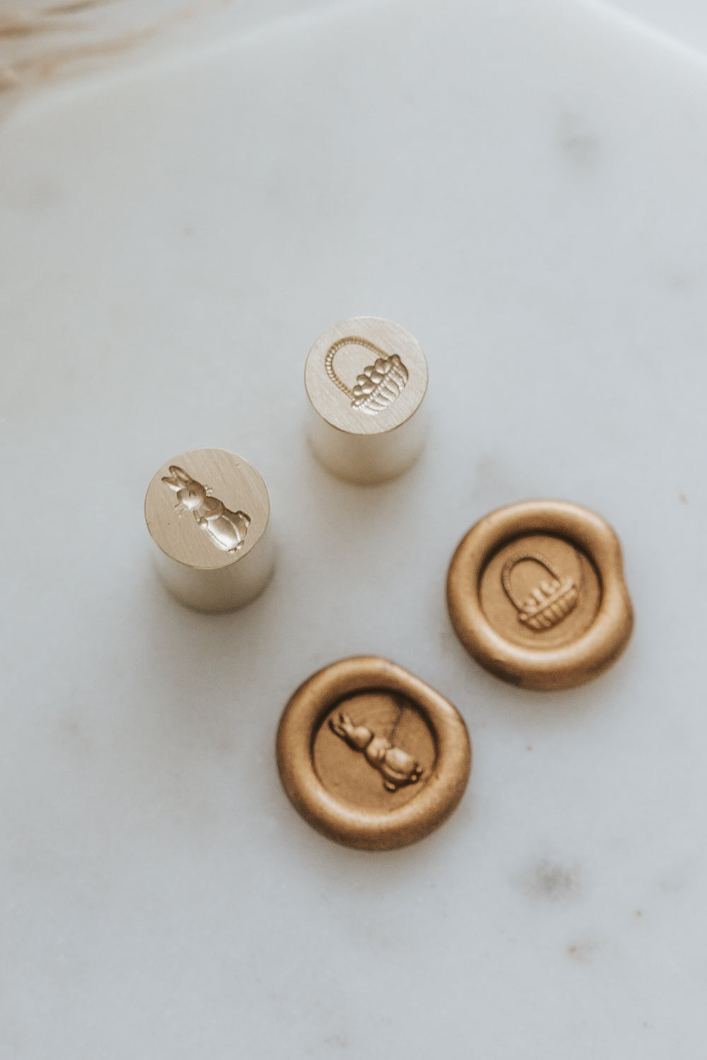 Bunny and Eggs Mini Wax Seal Stamp Set - Vintage Style for DIY Scrapbooking, Wedding Invitations, and Gift Wrapping - Perfect for Easter, Spring Crafts & Handmade Greeting Cards