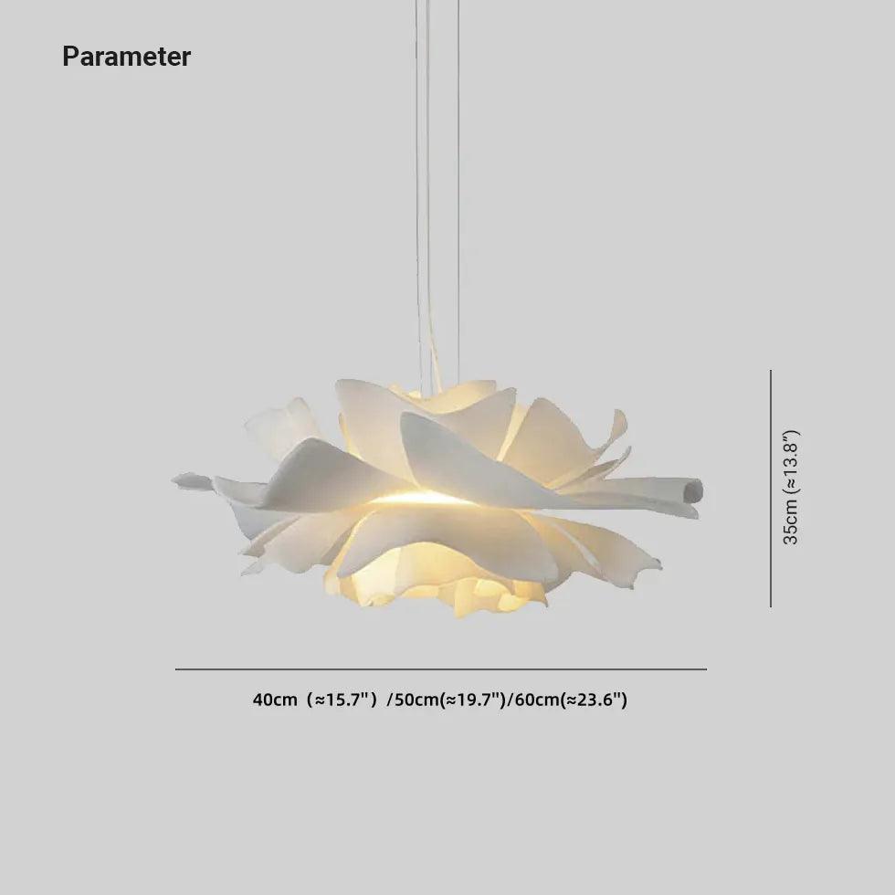 Elegant White Flower-Shaped Pendant Light for Dining Room - Perfect for Kitchen Island, Breakfast Nook & Farmhouse Decor