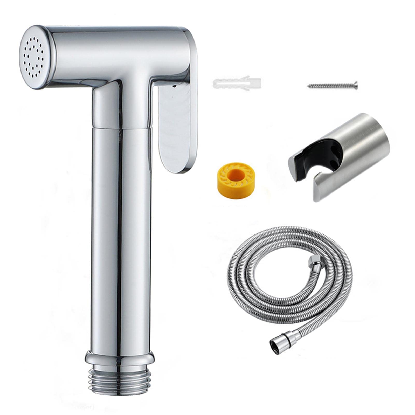 Handheld Bidet Sprayer - Brass Cold Water Toilet Bidet Shower with Hose | Rose Gold & Chrome Options | Perfect for Toilet Cleaning, Baby Diaper Rinsing & Personal Hygiene