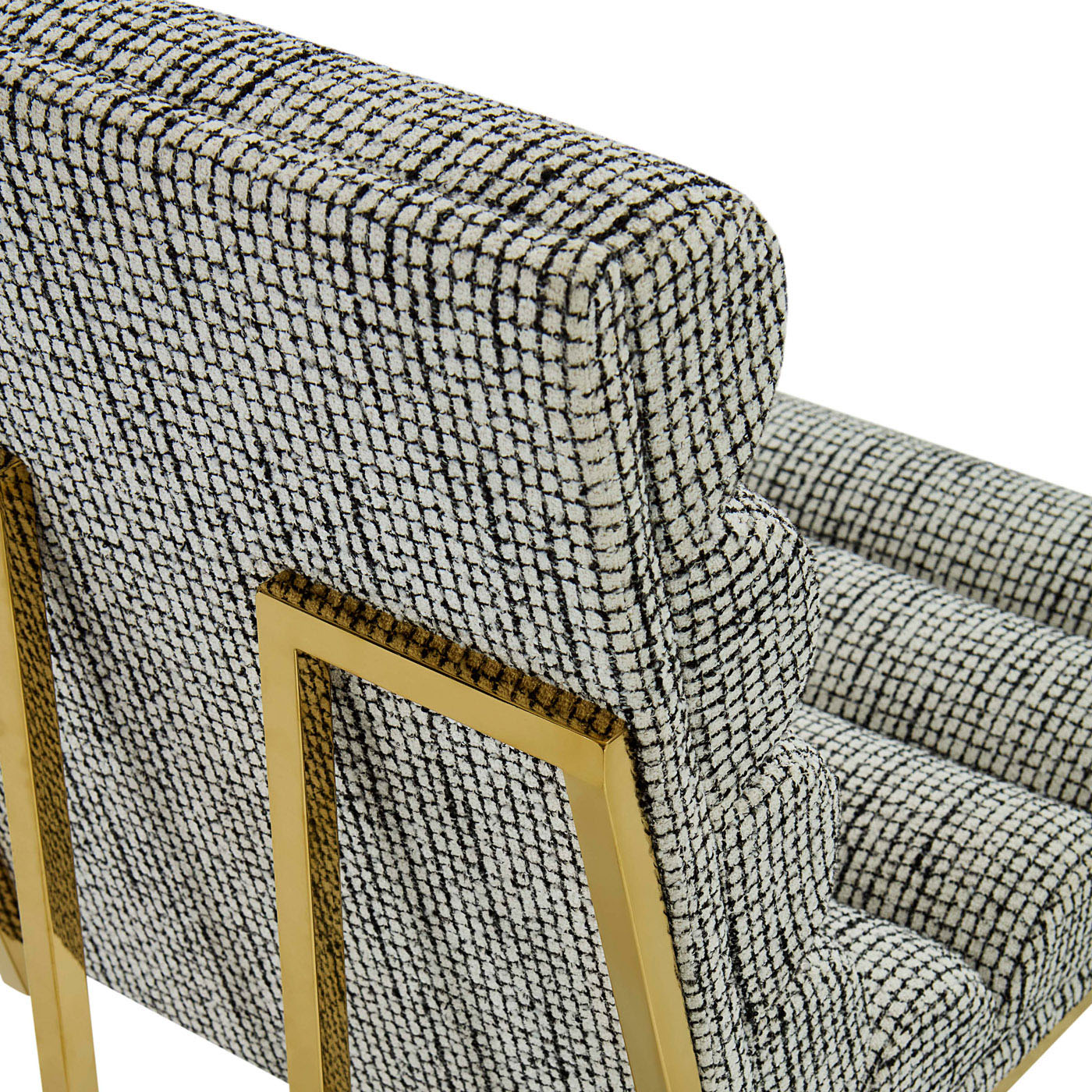 Channeled Goldfinger Dining Chair - Modern Upholstered Accent Chair for Kitchen, Dining Room, and Home Decor - Perfect for Entertaining and Family Gatherings