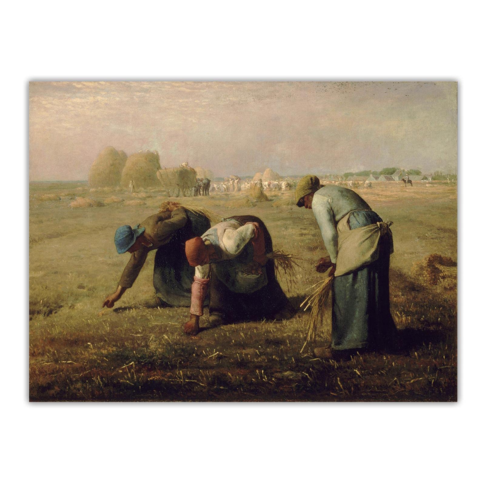 The Gleaners Canvas Wall Art - Modern Home Decor for Living Room & Bedroom (55x72cm)