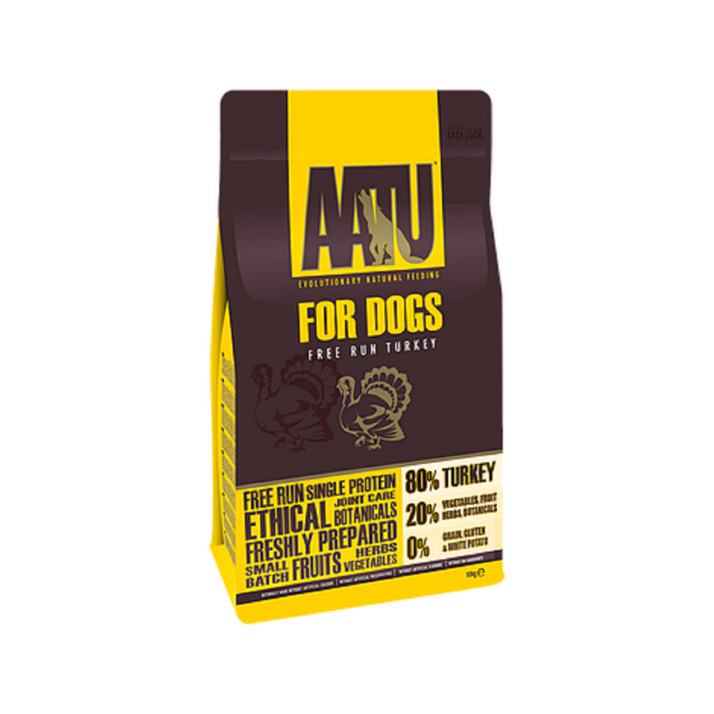 Premium Free Run Turkey Dry Dog Food - Grain-Free, High Protein for All Breeds & Ages - Perfect for Active Dogs & Sensitive Stomachs