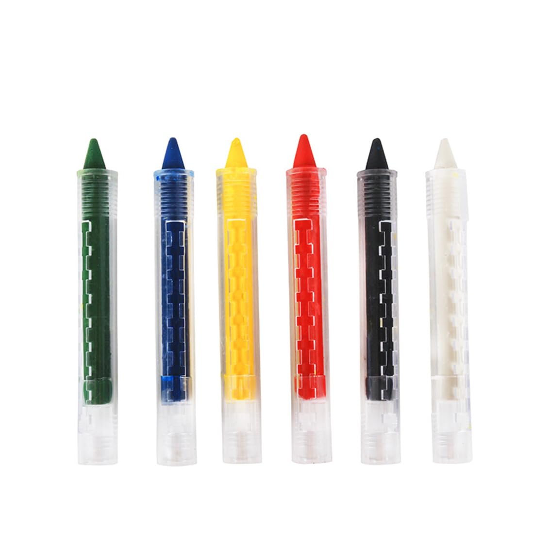 WKRTDY Face & Body Paint Set - 6 Vibrant Makeup Pencils for Halloween, Cosplay, Birthday Parties & Carnival Events - Safe Non-Toxic Formula for Kids & Adults - Perfect for Costume Parties, Festivals & Creative Face Painting
