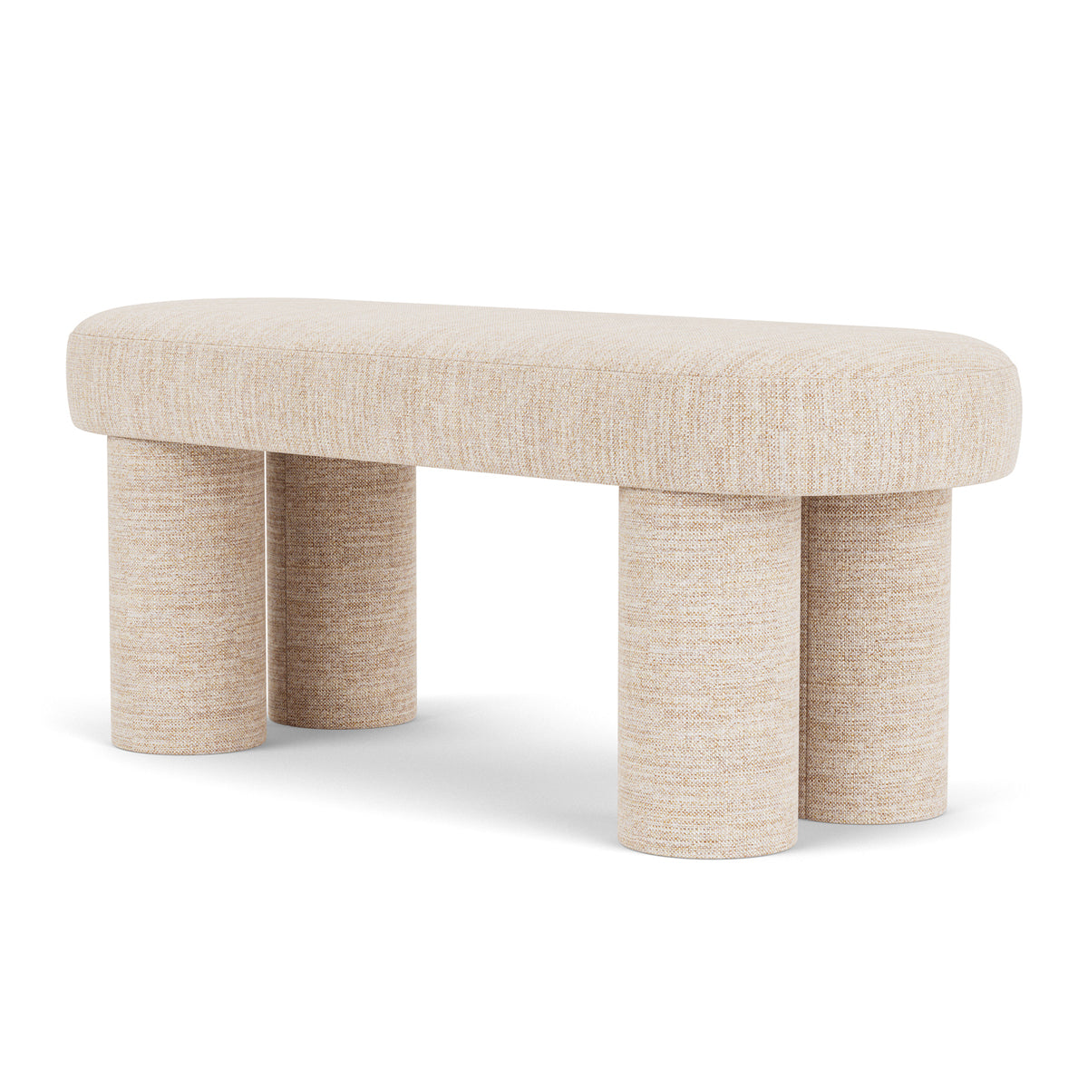 Charlie Fabric Bench - Stylish and Comfortable Upholstered Bench for Living Room, Bedroom, or Entryway | Perfect for Seating, Storage, and Home Decor