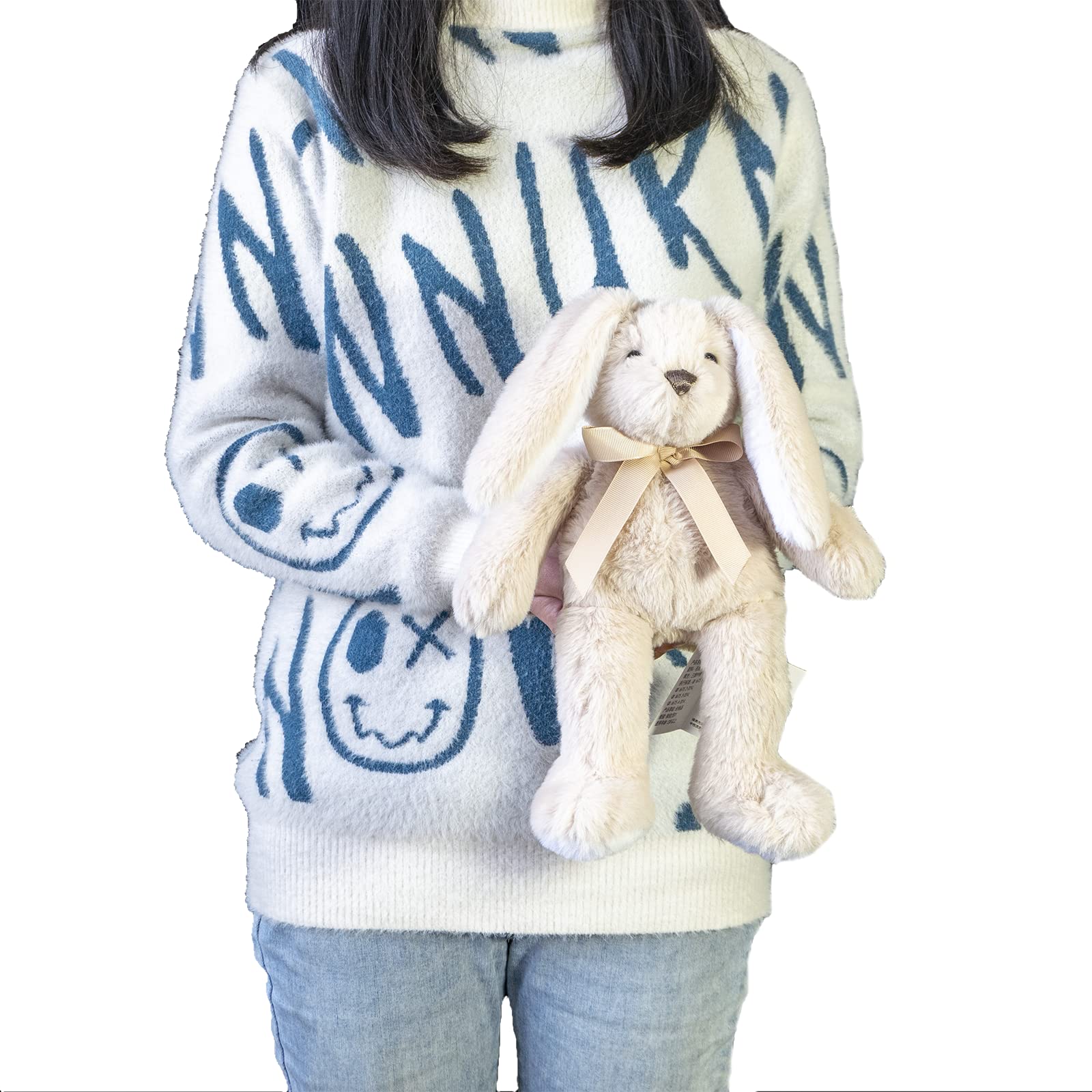 Soft Plush Stuffed Animal Toy - Barney Rabbit in Beige (31cm) for Kids, Girls & Boys | Perfect Gift for Birthdays, Christmas & Holidays | Cuddly Companion for Playtime & Bedtime