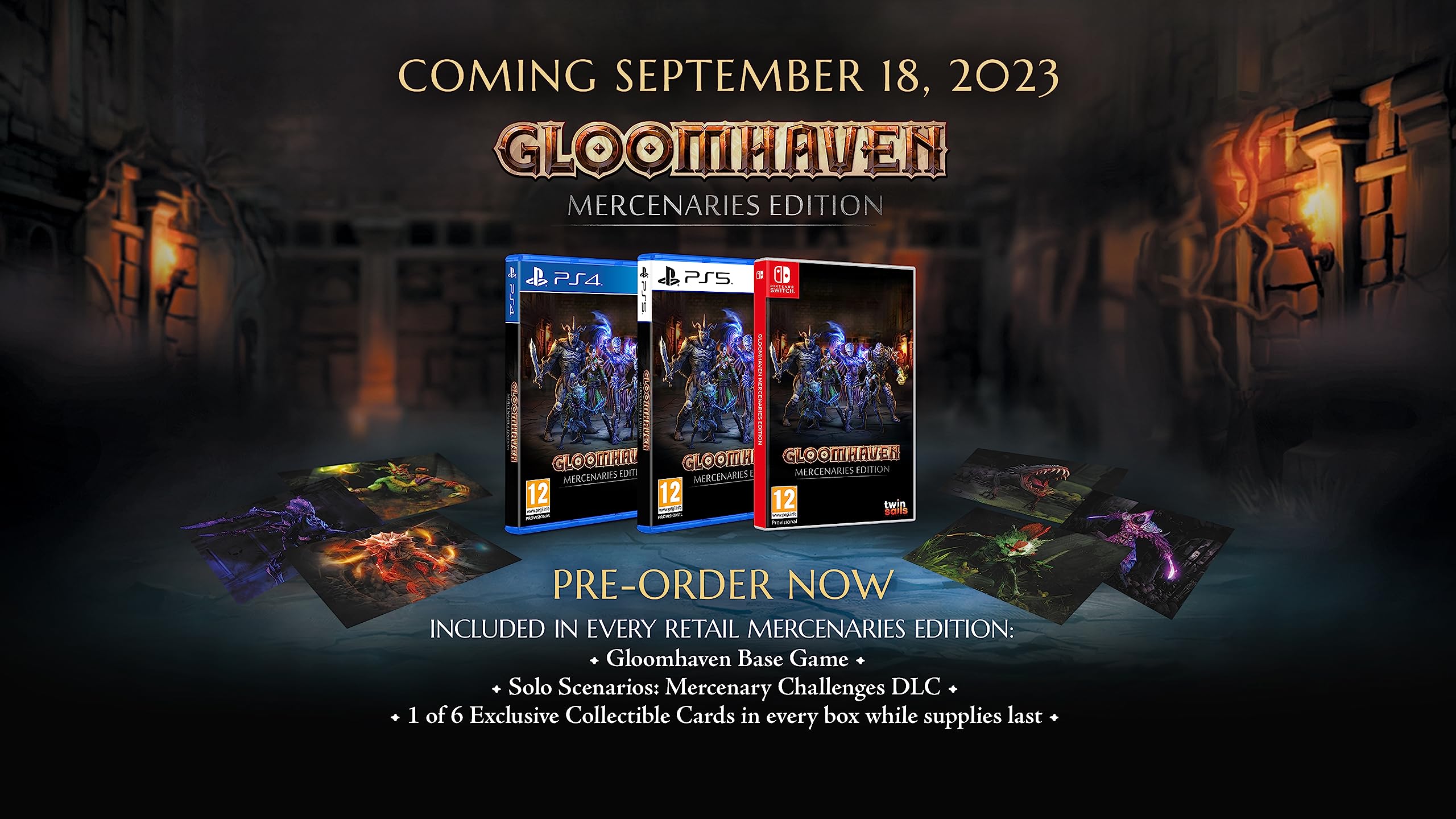 Gloomhaven: Mercenaries Edition - PlayStation 5 (PS5) | Epic Fantasy Board Game RPG Adventure | Perfect for Game Nights & Strategy Lovers