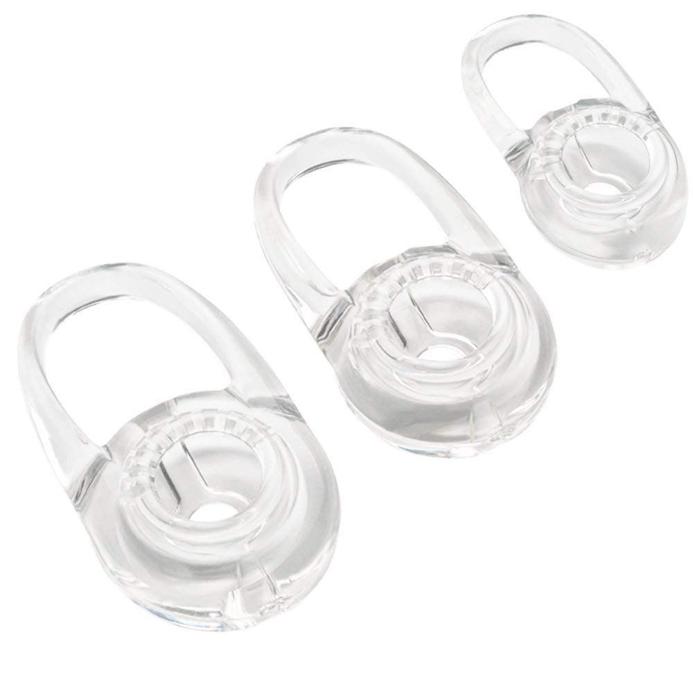 Plantronics M70 Bluetooth Headset Ear Hooks Replacement Kit - 2 Silicone Ear Hooks & 3 Size Ear Gels (S/M/L) for Secure Fit - Compatible with Plantronics M70 Wireless Headset - Perfect for Running, Gym, Workouts & Office Use