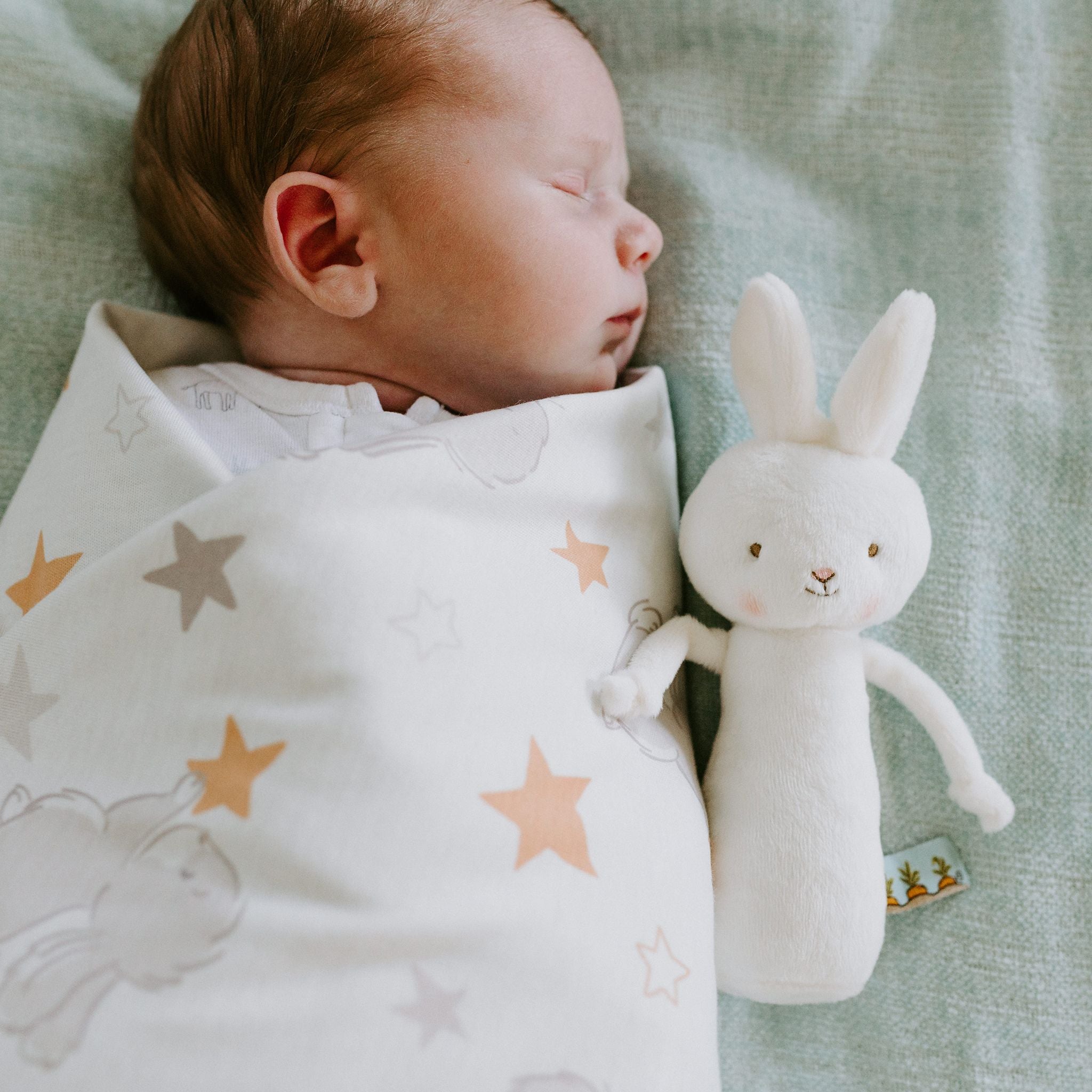 Bun Bun Lovey Baby Gift Set - Soft Plush Blanket & Stuffed Animal for Newborns & Toddlers - Perfect for Nursery, Cuddling & Baby Showers