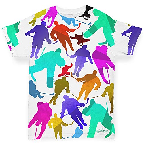 Twisted Envy Baby Clothes - Adorable Ice Hockey Rainbow Silhouette Outfits for Boys & Girls | Perfect for Game Day, Photo Shoots & Nursery Decor