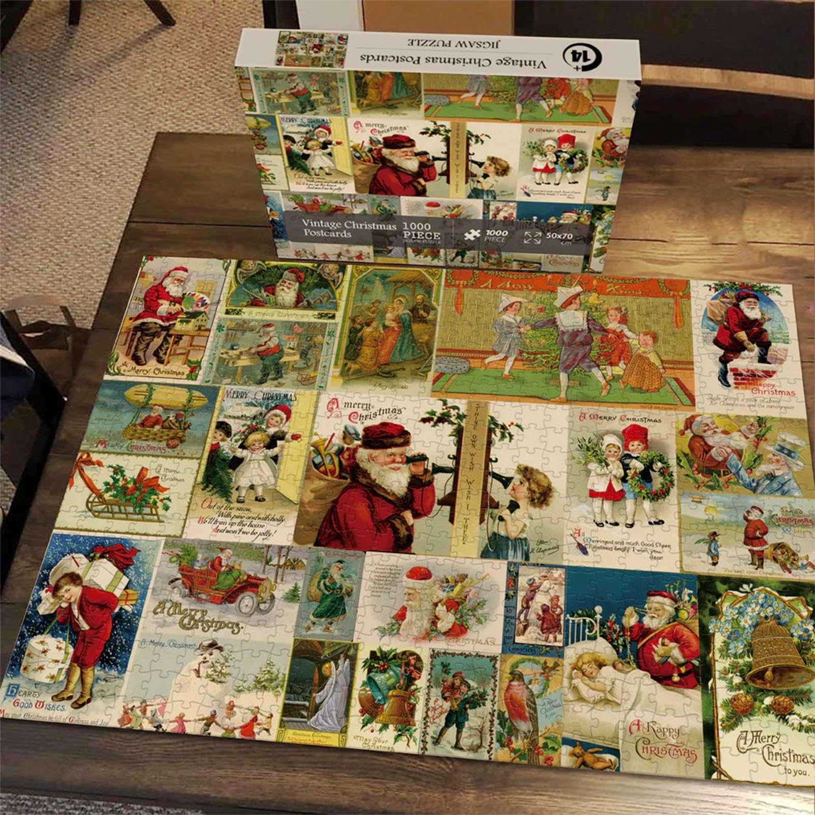 2024 Christmas Advent Calendar Puzzle - 1000 Piece Countdown Puzzle for Adults & Family Game Night - Holiday Party Activity, Gift for Puzzle Lovers (Perfect for Christmas Decor, Family Bonding & Cozy Winter Evenings)