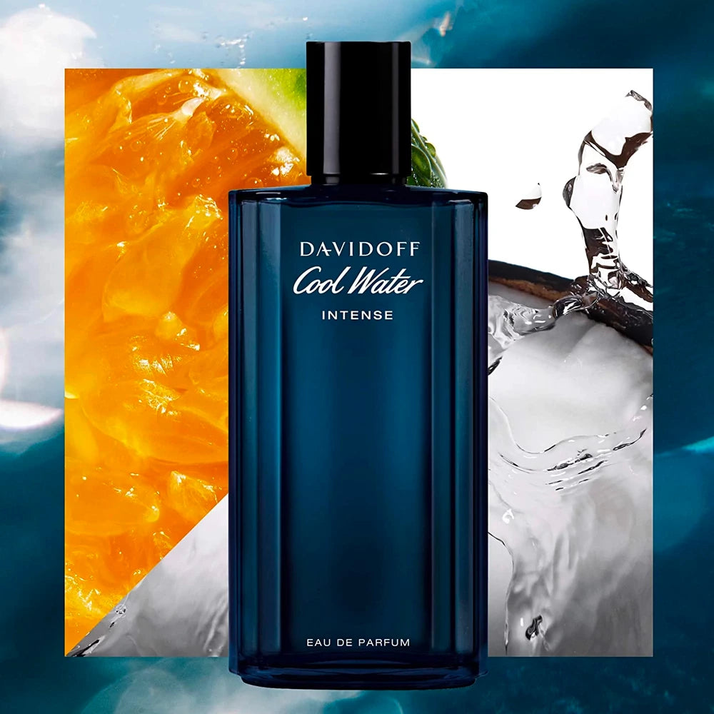 Cool Water Intense 4.2 oz Eau de Parfum for Men - Fresh Aquatic Cologne for Day & Night Wear, Work & Special Occasions