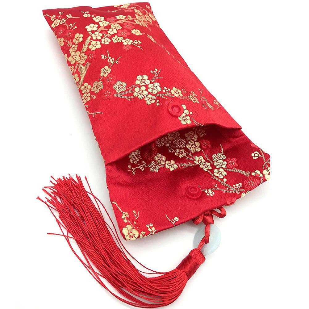 Premium Chinese Silk Red Envelopes - Lucky Money Gift Bags for Chinese New Year, Birthdays, Weddings | Elegant Red Envelopes for Cash Gifts, Blessings & Celebrations
